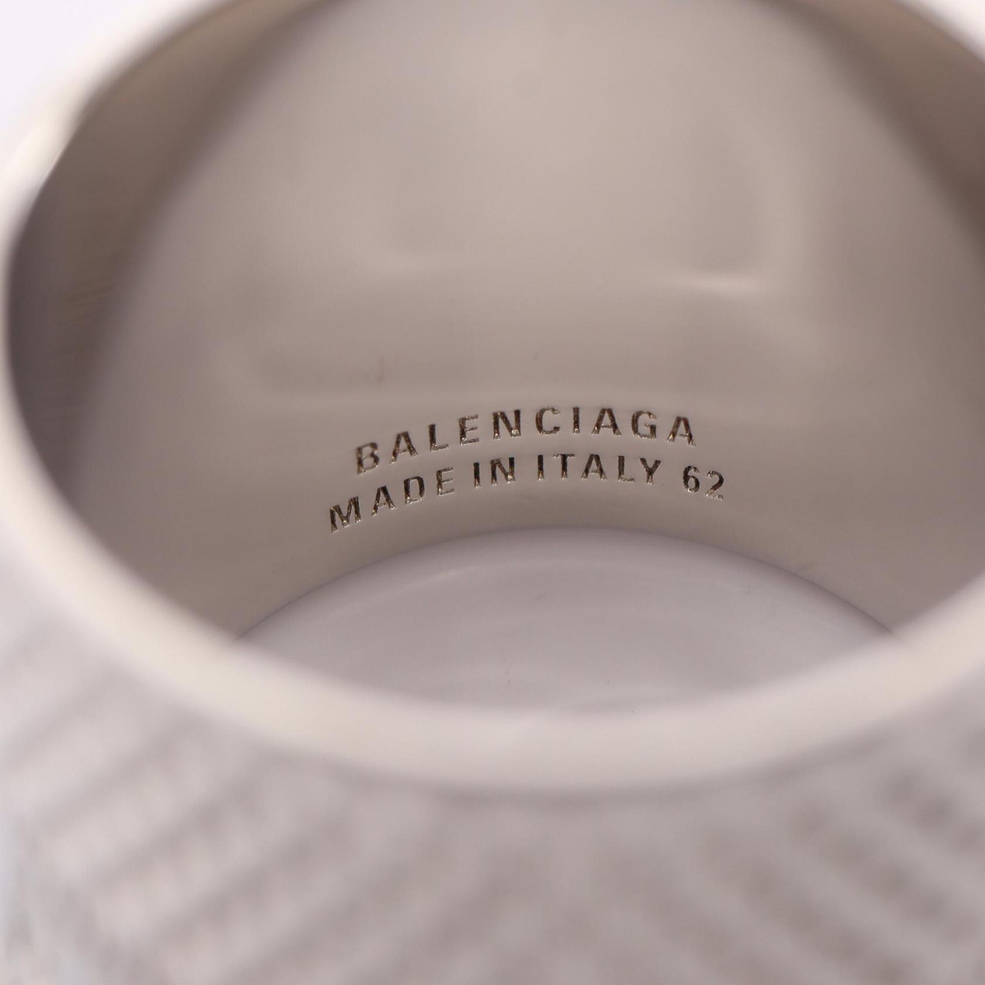 Balenciaga Silver Metal Band Ring (Pre-Owned)