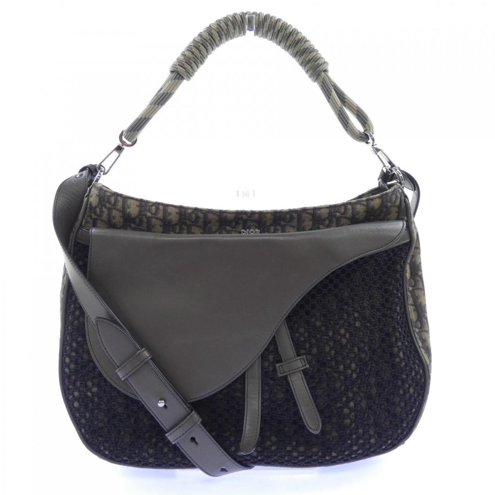 Christian Dior Beige Black Brown Handbag (Pre-Owned)