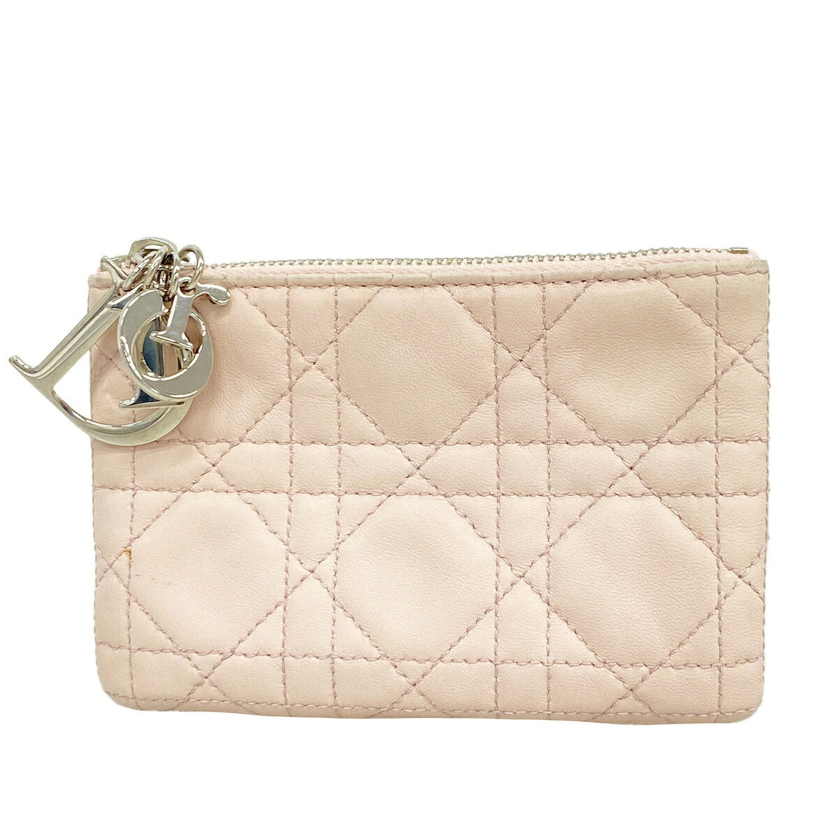 Christian Dior Pink Leather Pouch (Pre-Owned)