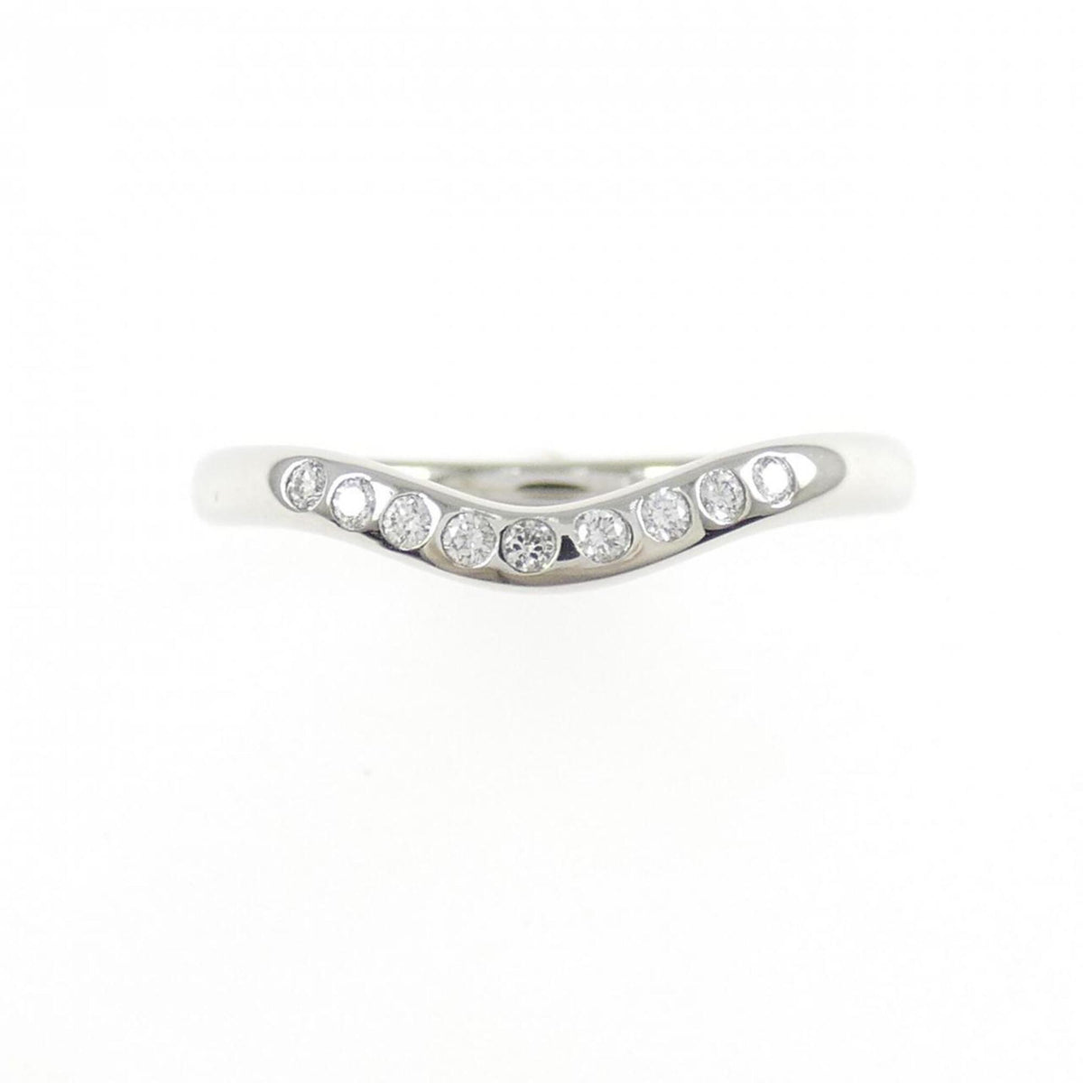 Tiffany Platinum Platinum 950 Band Ring (Pre-Owned)