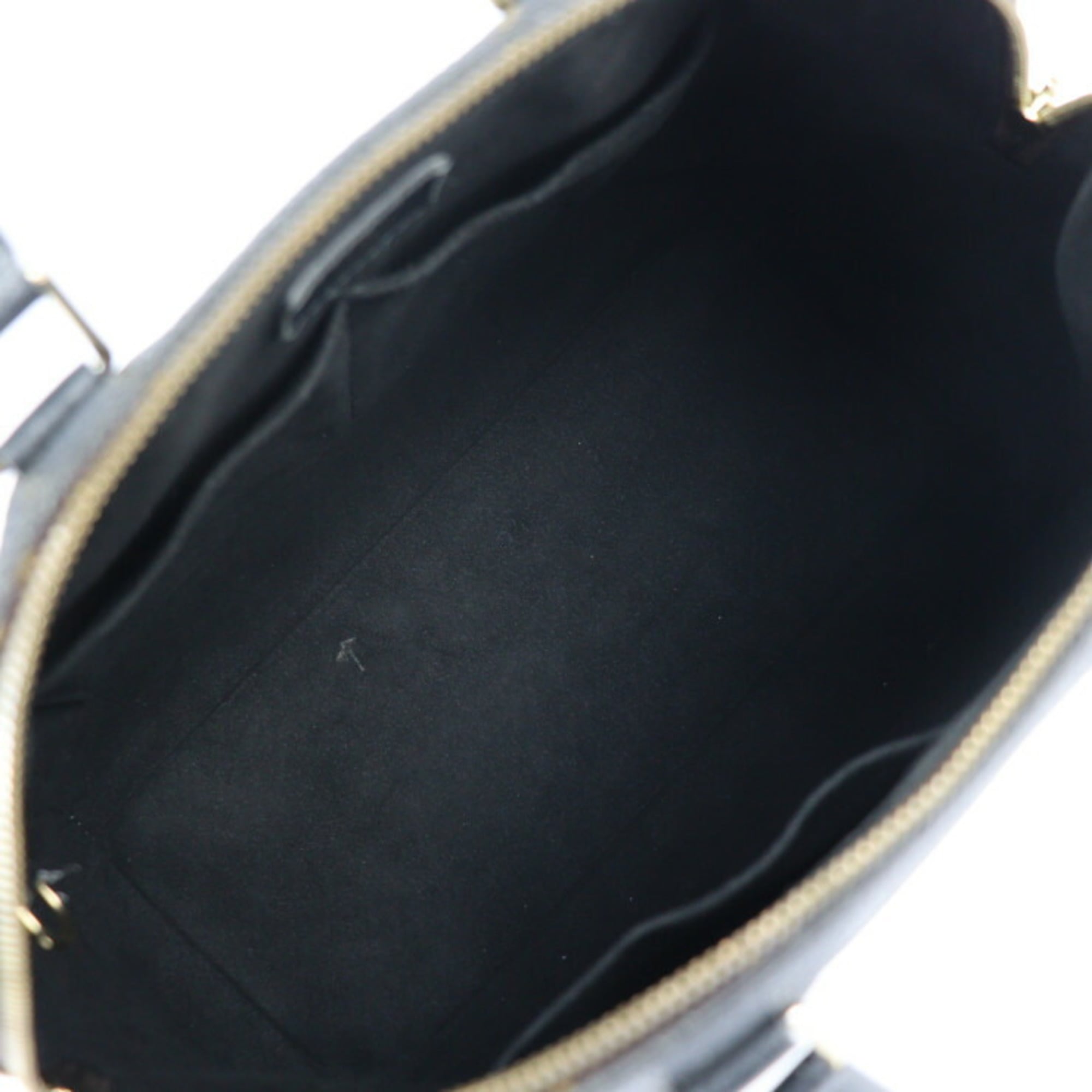 Louis Vuitton Black Brown Monogram Monogram Leather Boston Bag Handbag Shoulder Bag Tote Bag (Pre-Owned)