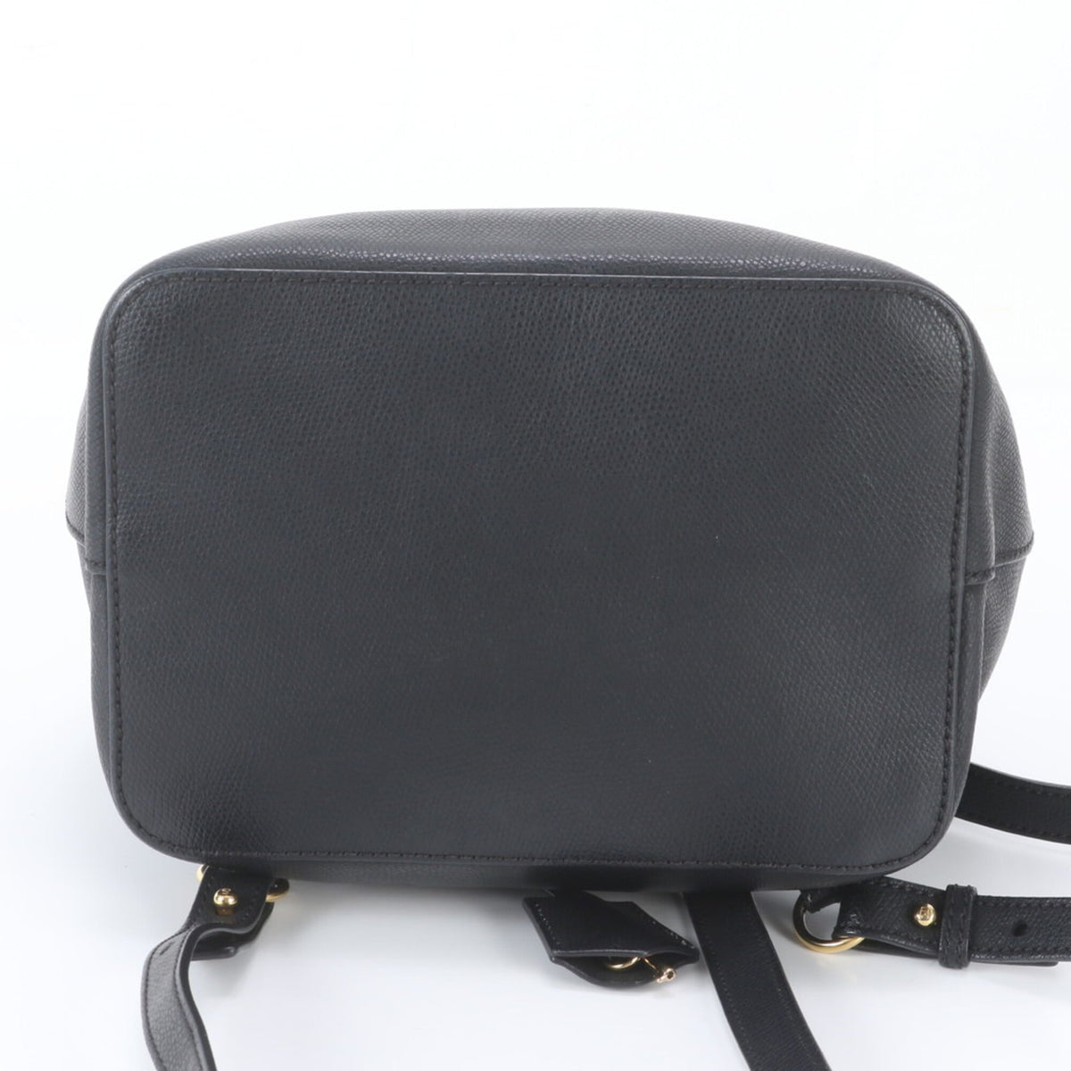 Fendi Black Leather Backpack Shoulder Bag (Pre-Owned)
