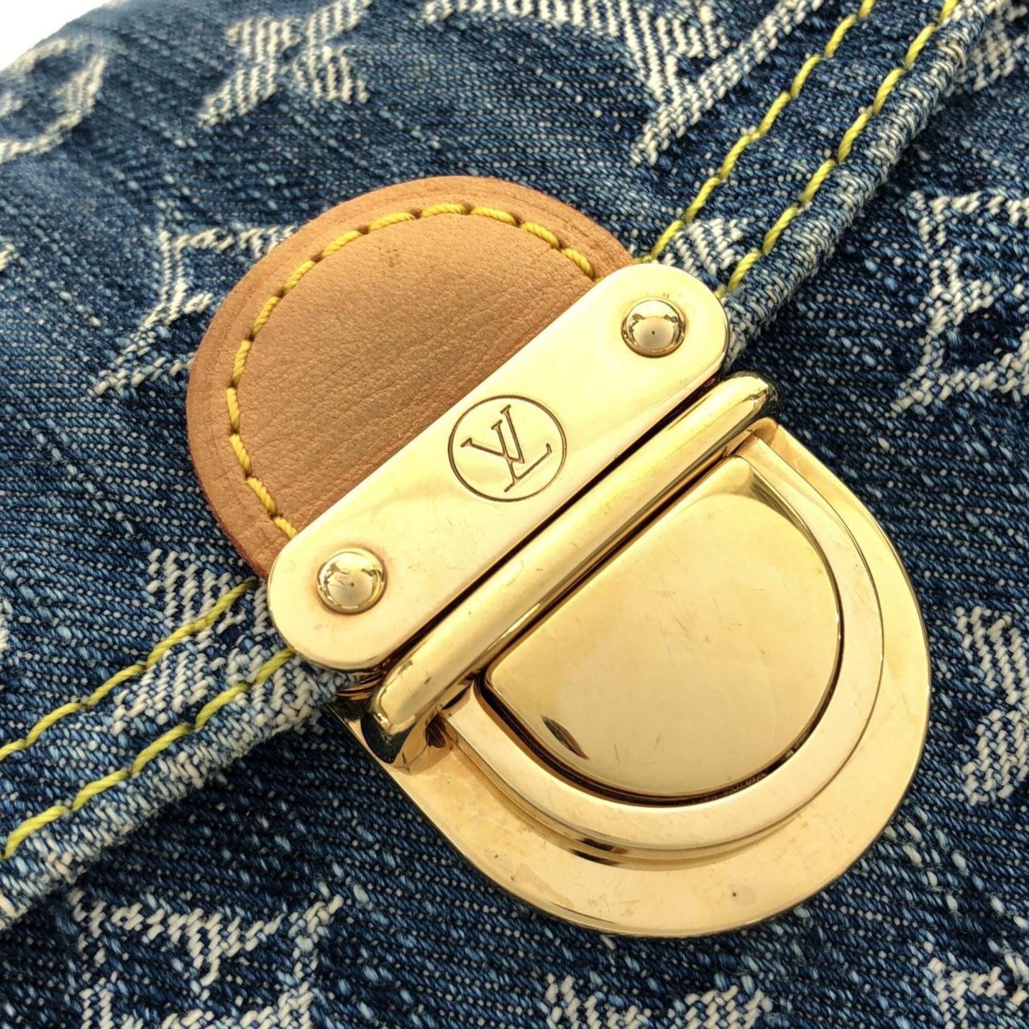 Louis Vuitton Blue Denim Shoulder Bag (Pre-Owned)
