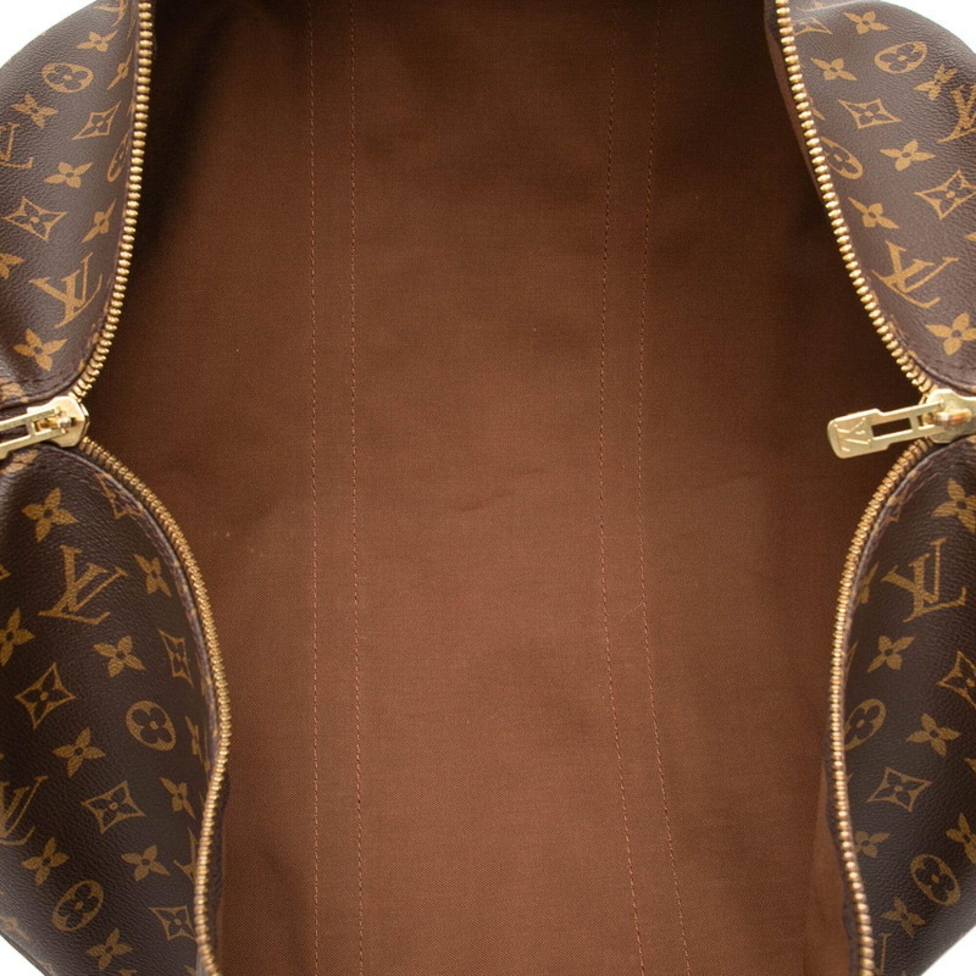 Louis Vuitton Brown Pvc Leather Boston Bag Shoulder Bag (Pre-Owned)