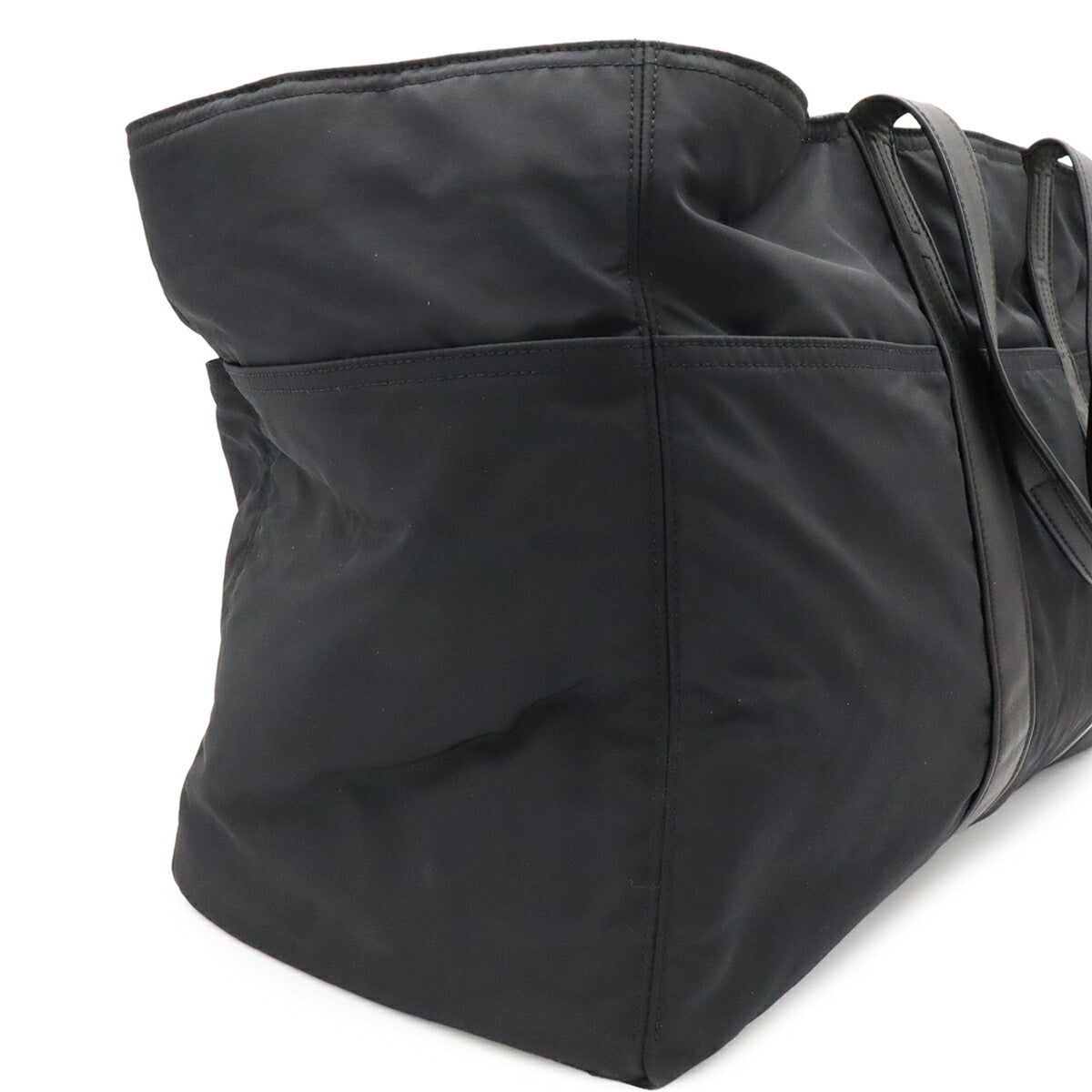 Hermes Acapulco Black Toile Chevron Leather Boston Bag Handbag Tote Bag (Pre-Owned)