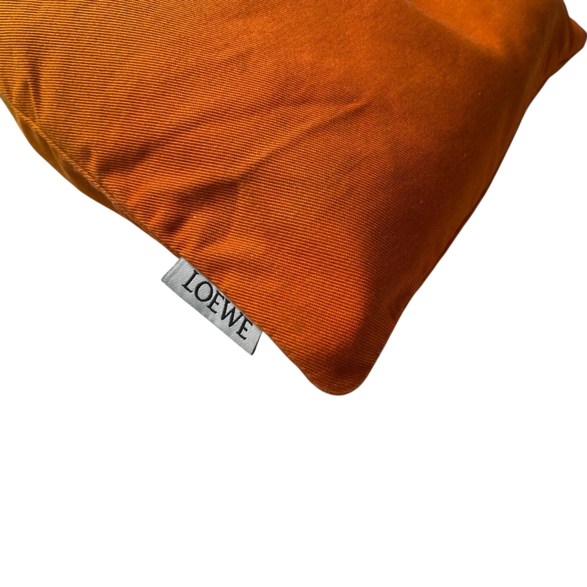 Loewe Orange Yellow Cotton Leather Pouch (Pre-Owned)