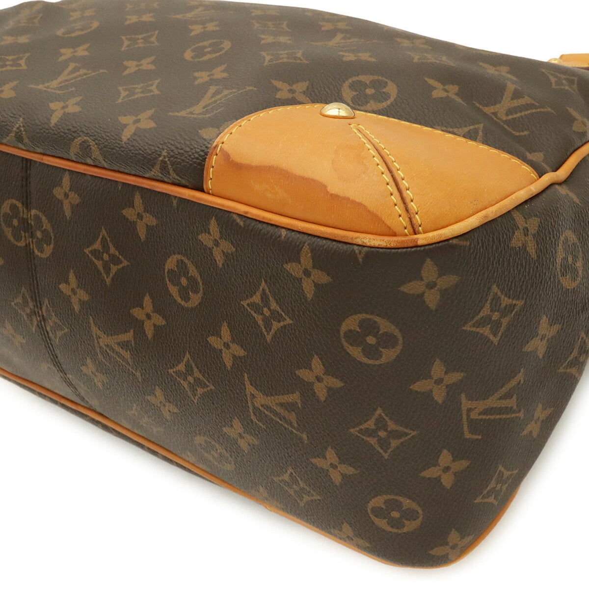 Louis Vuitton Brown Monogram Canvas Pvc Coated Canvas Shoulder Bag Tote Bag (Pre-Owned)