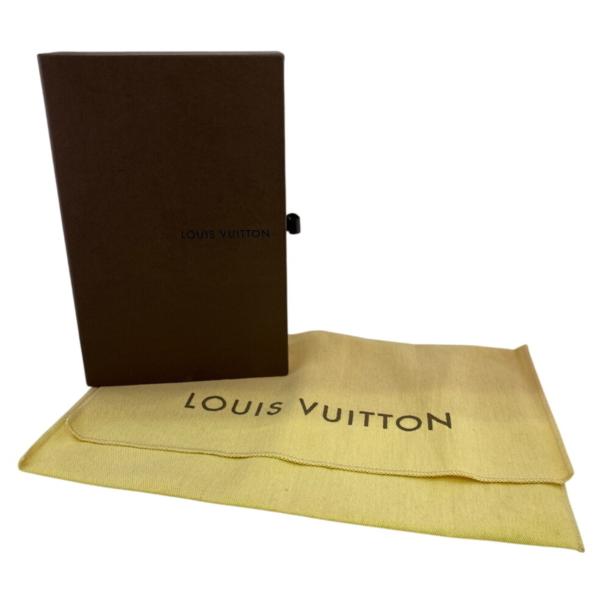 Louis Vuitton Brown Leather Long Wallet (Bi-Fold) (Pre-Owned)