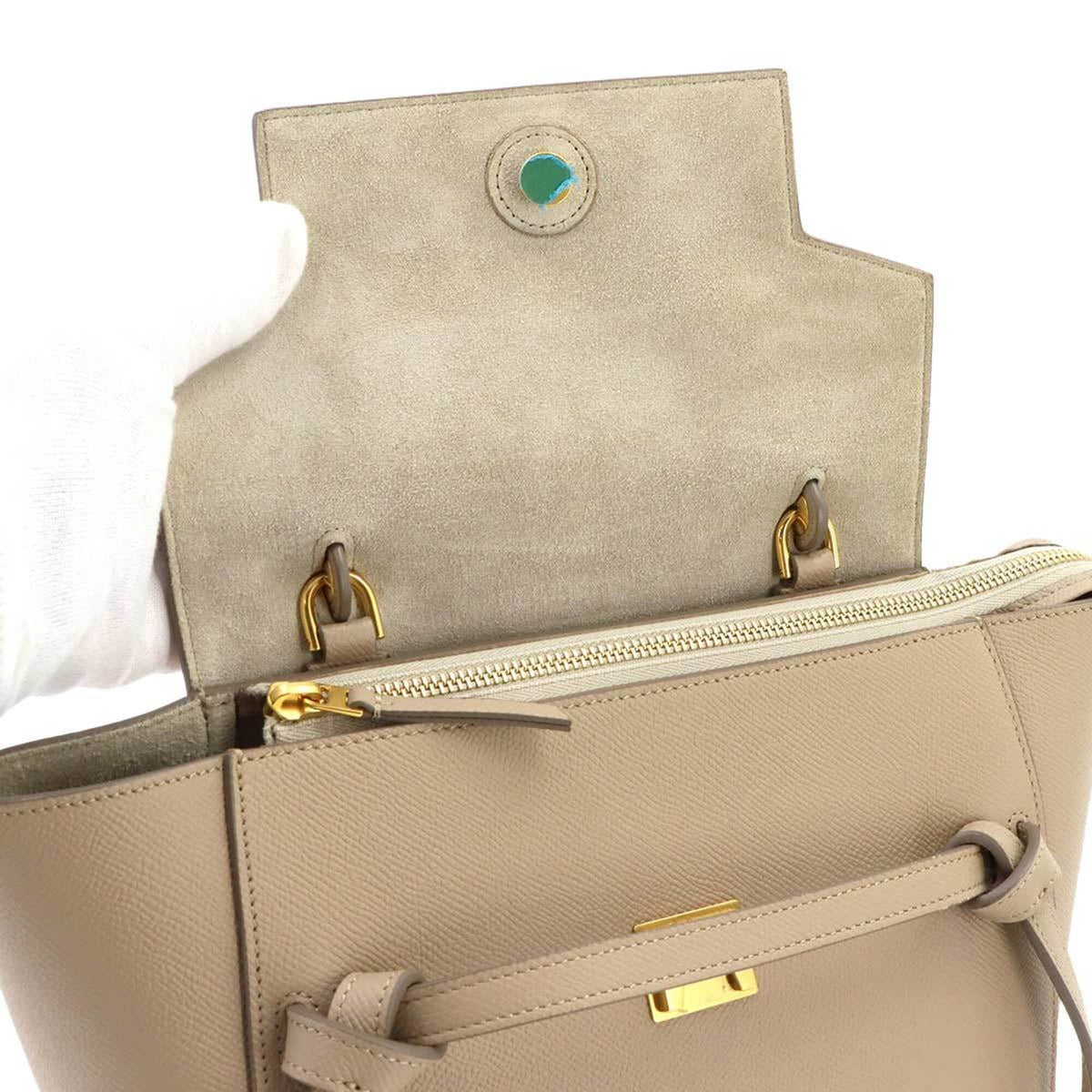 Celine Beige Leather Fanny Pack Handbag (Pre-Owned)