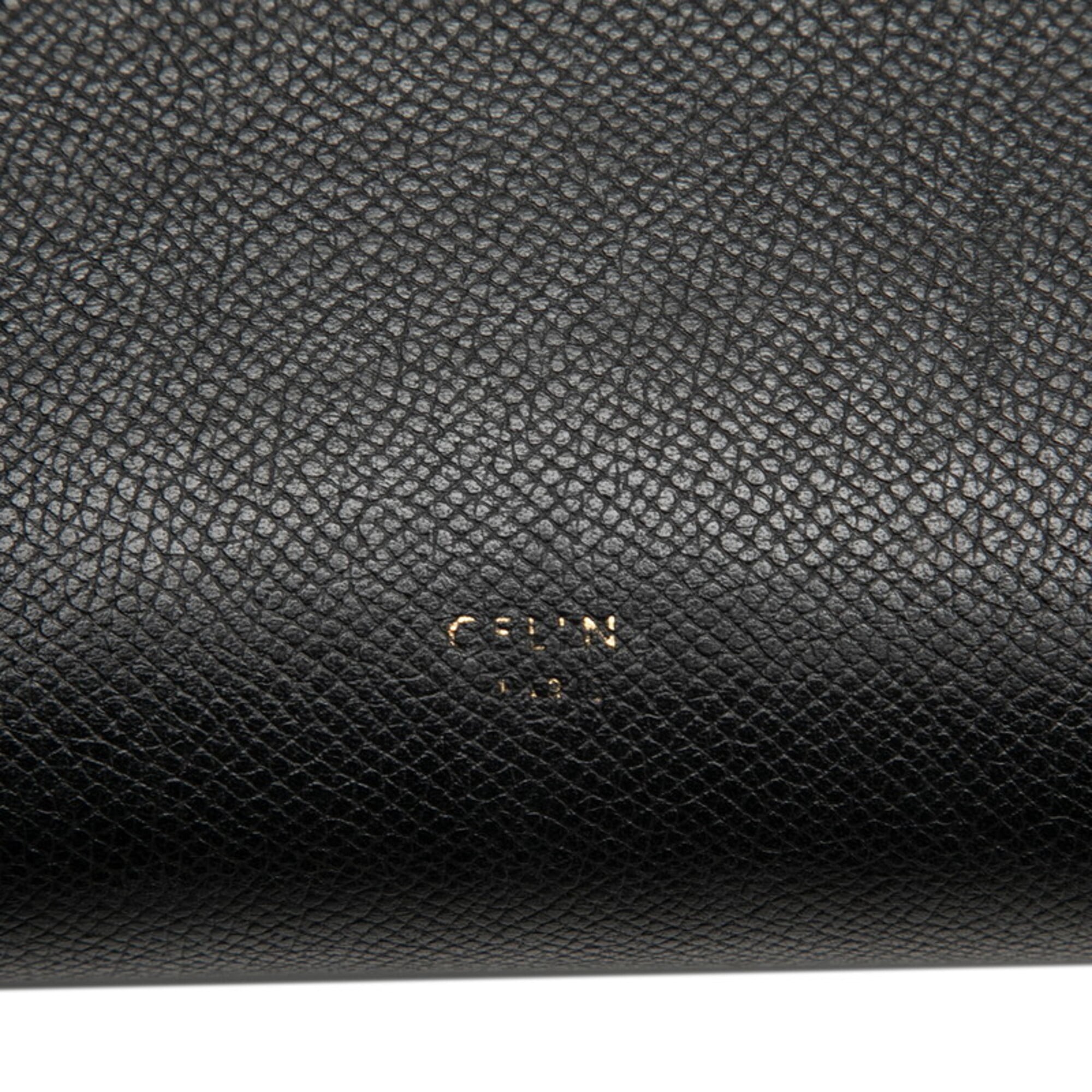Celine Black Leather Handbag Shoulder Bag (Pre-Owned)