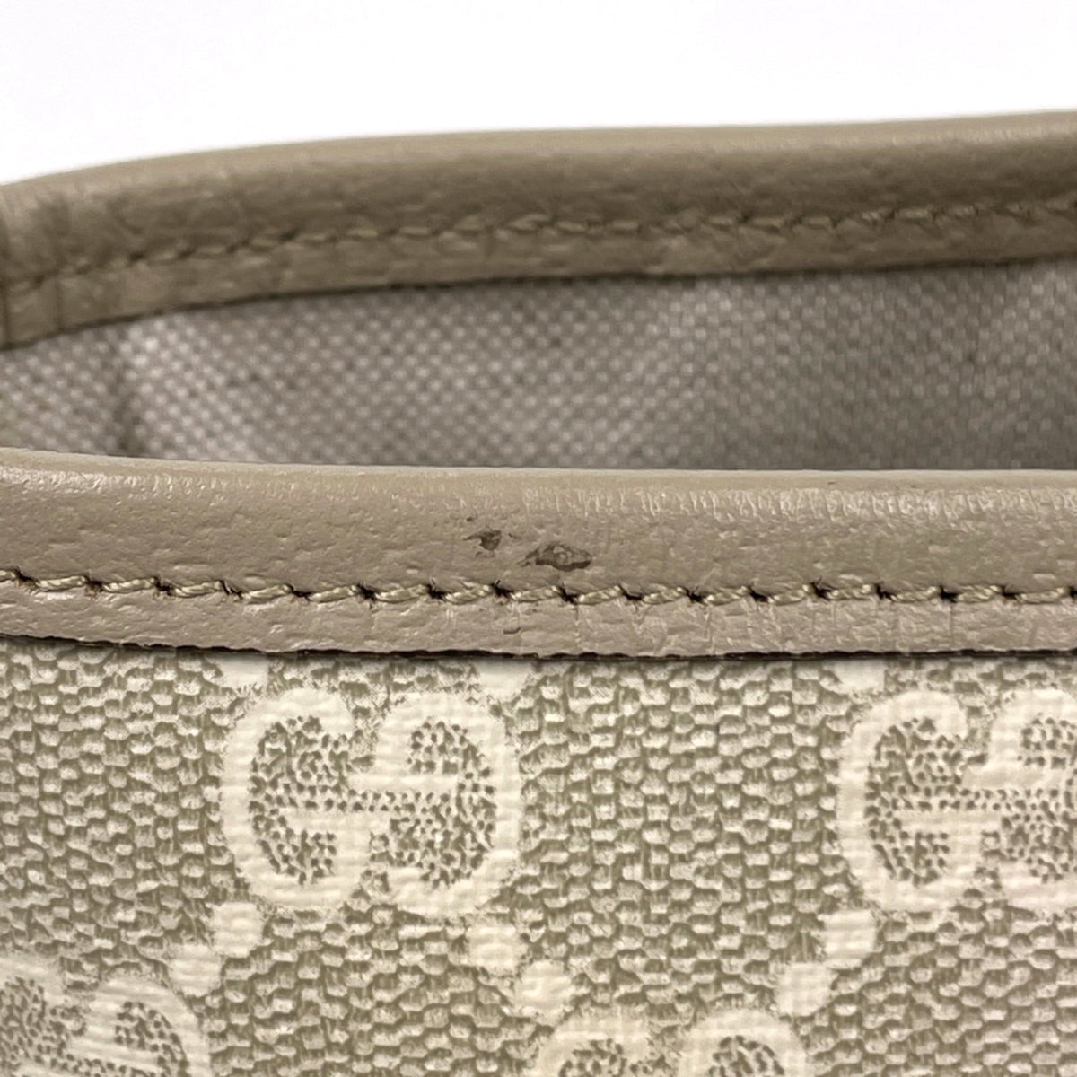 Gucci Beige Gg Supreme Leather Tote Bag (Pre-Owned)