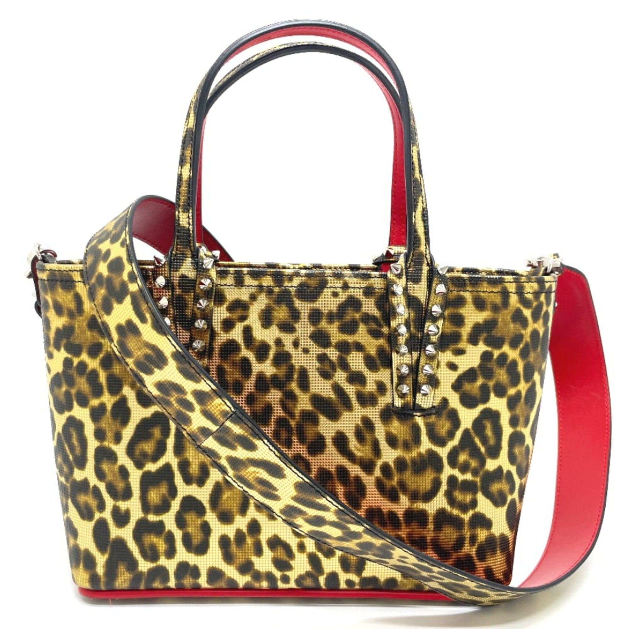 Christian Louboutin Brown Leather Tote Bag (Pre-Owned)