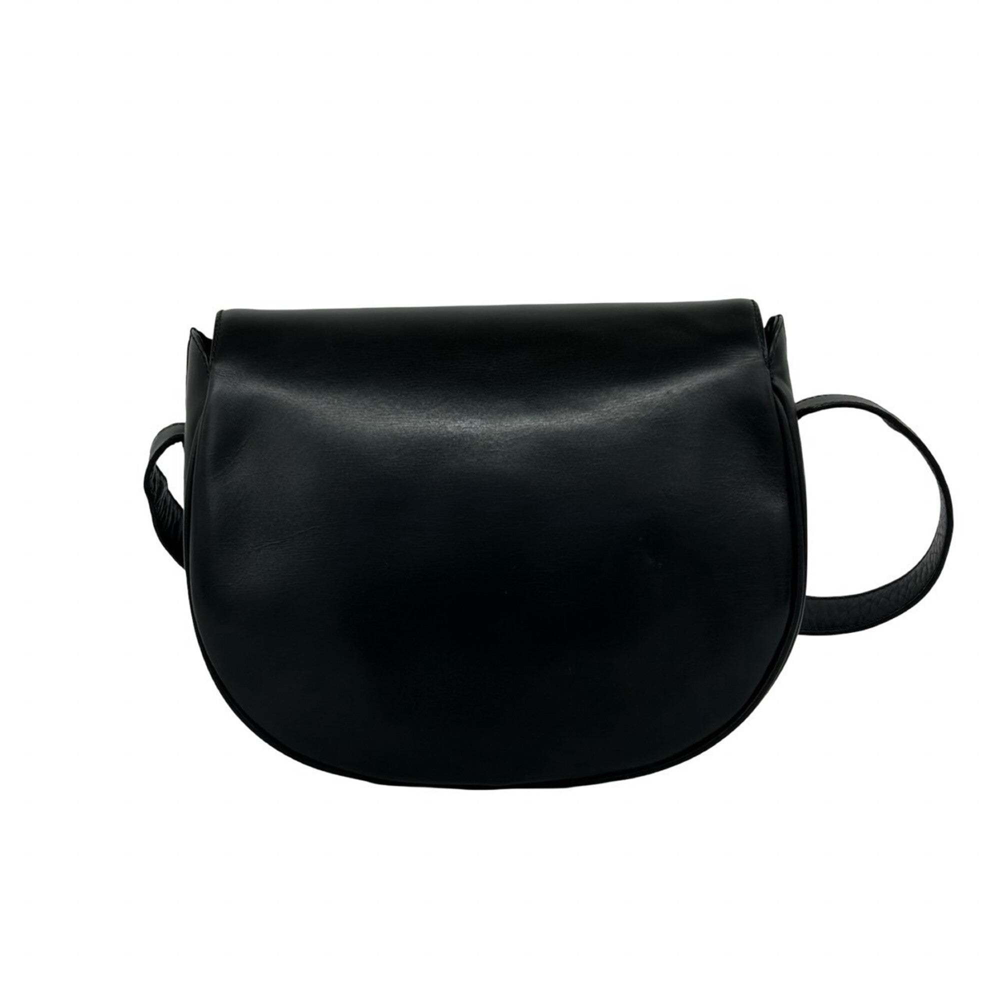 Celine Black Leather Pochette Shoulder Bag (Pre-Owned)