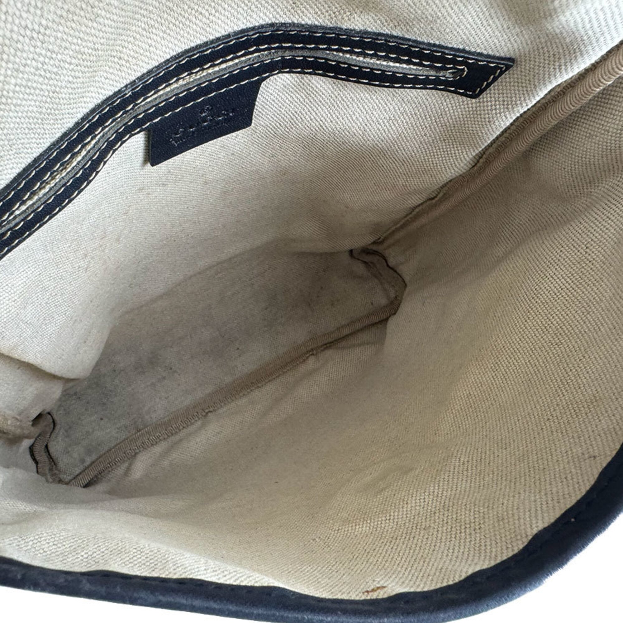Gucci Navy Gg Supreme Shoulder Bag (Pre-Owned)