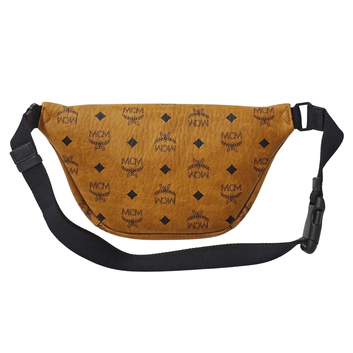 Mcm Brown Camel Canvas Handbag Sling Bag (Pre-Owned)