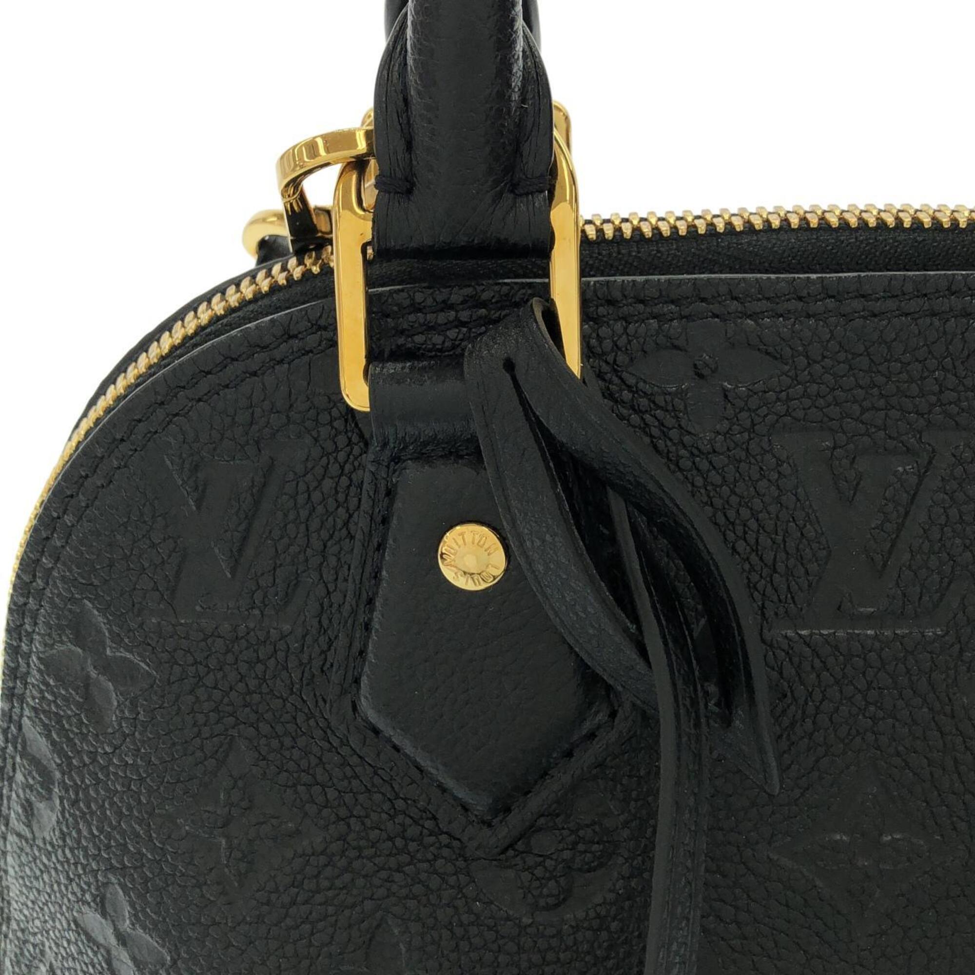 Louis Vuitton Black Leather Handbag (Pre-Owned)