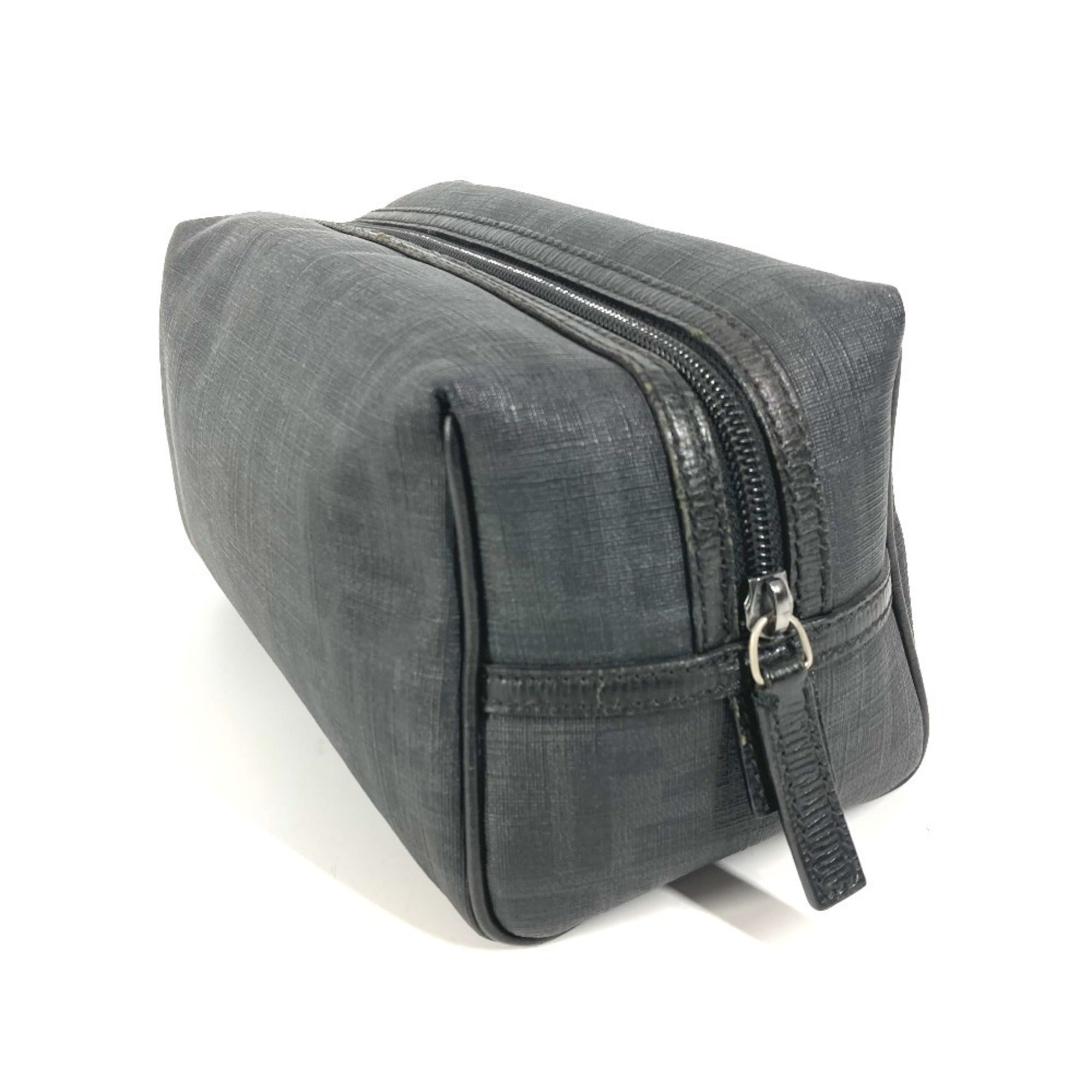 Fendi Zucca Black Pvc Pouch (Pre-Owned)