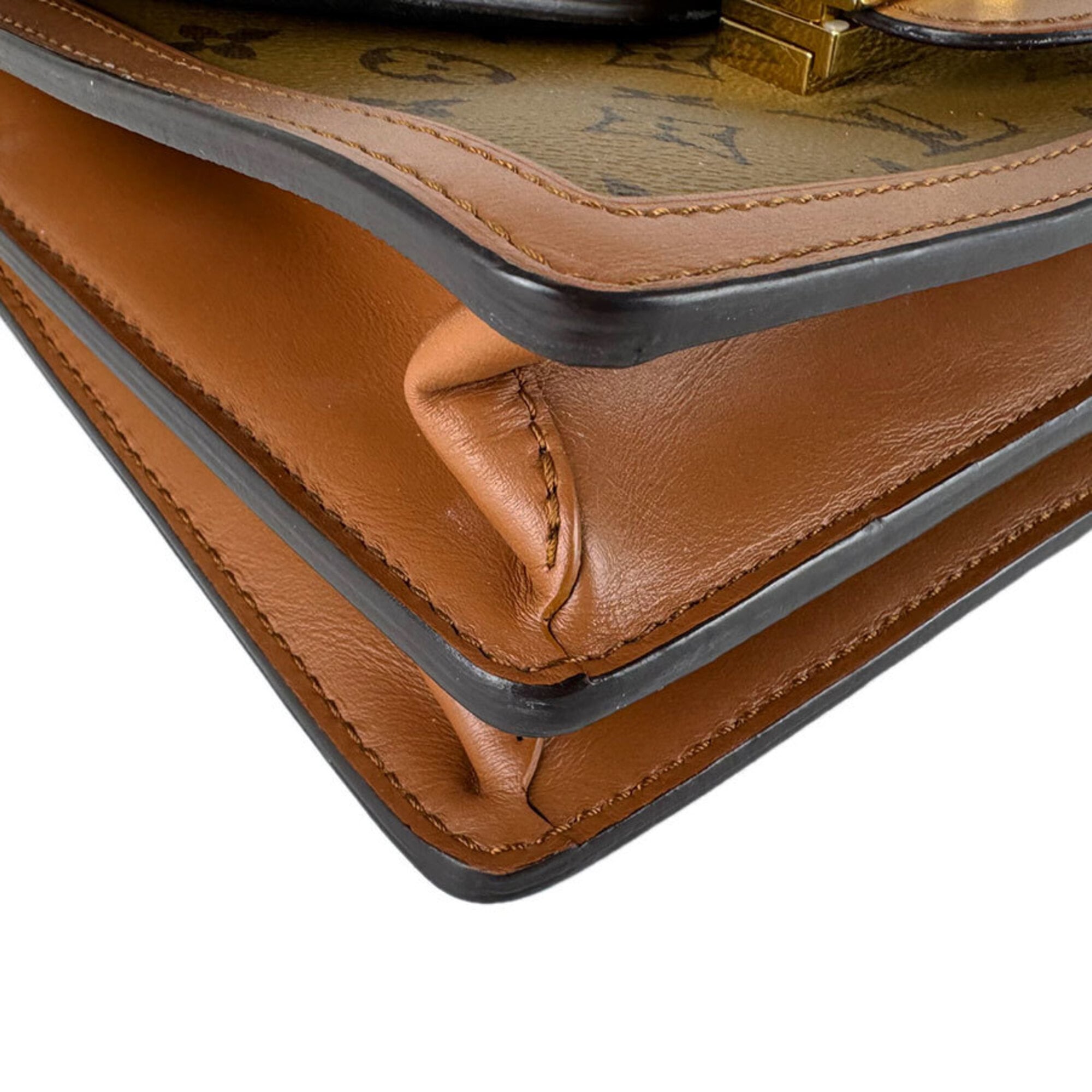 Louis Vuitton Brown Monogram Reverse Monogram Reverse Shoulder Bag (Pre-Owned)