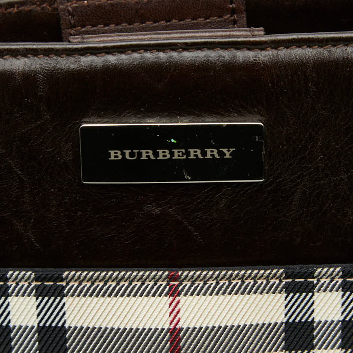 Burberry Beige Multi-Color Pvc Leather Handbag Tote Bag (Pre-Owned)
