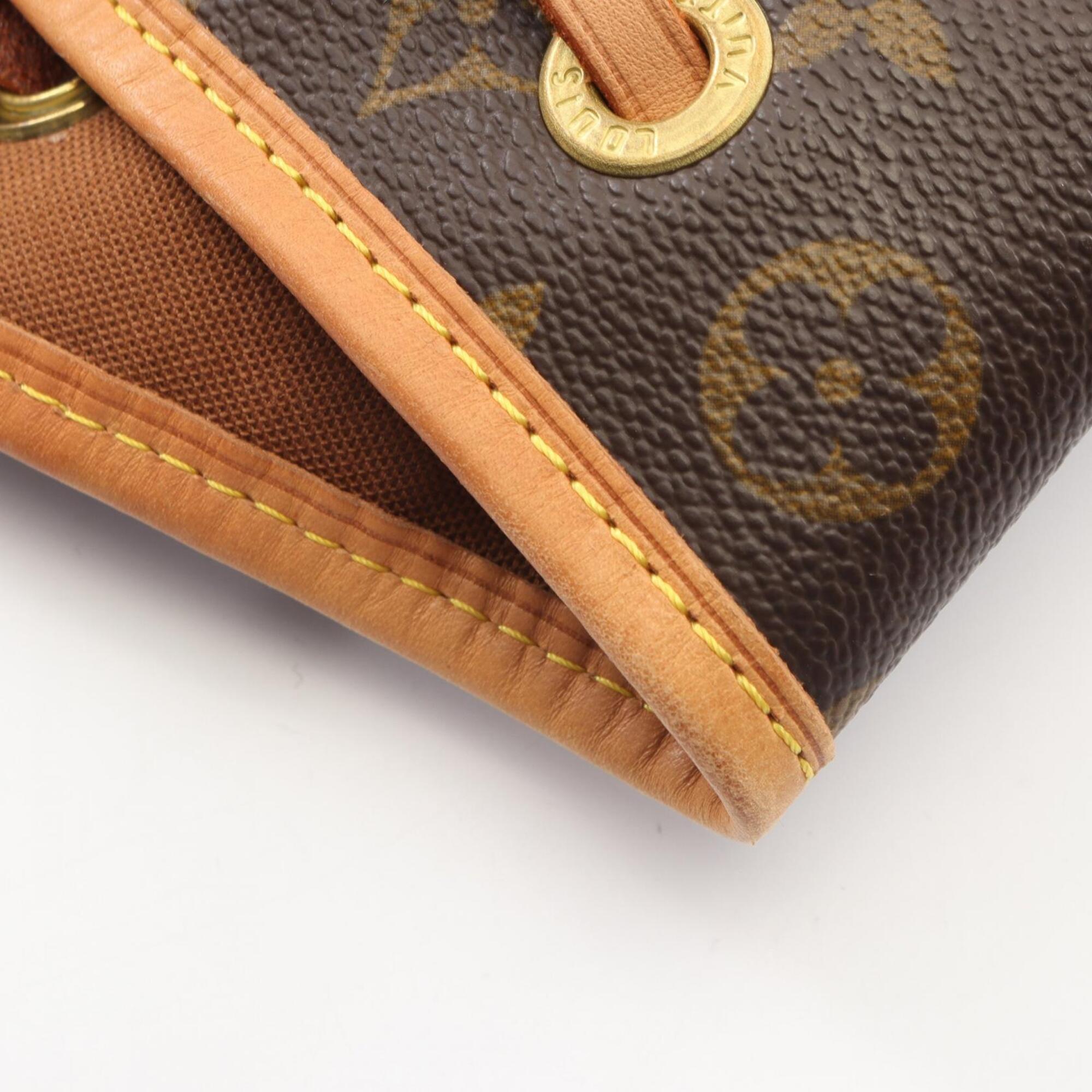 Louis Vuitton Brown Monogram Coated Canvas Leather Backpack (Pre-Owned)
