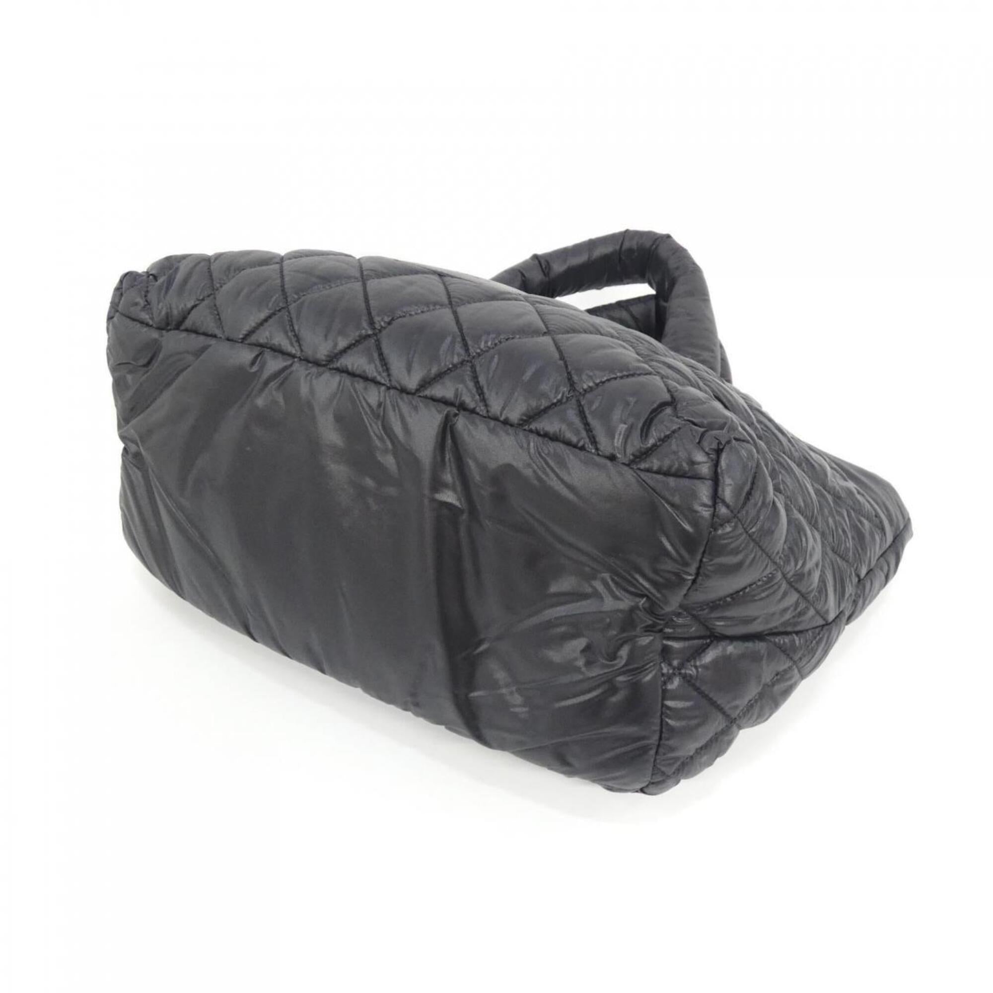 Chanel Black Nylon Handbag (Pre-Owned)