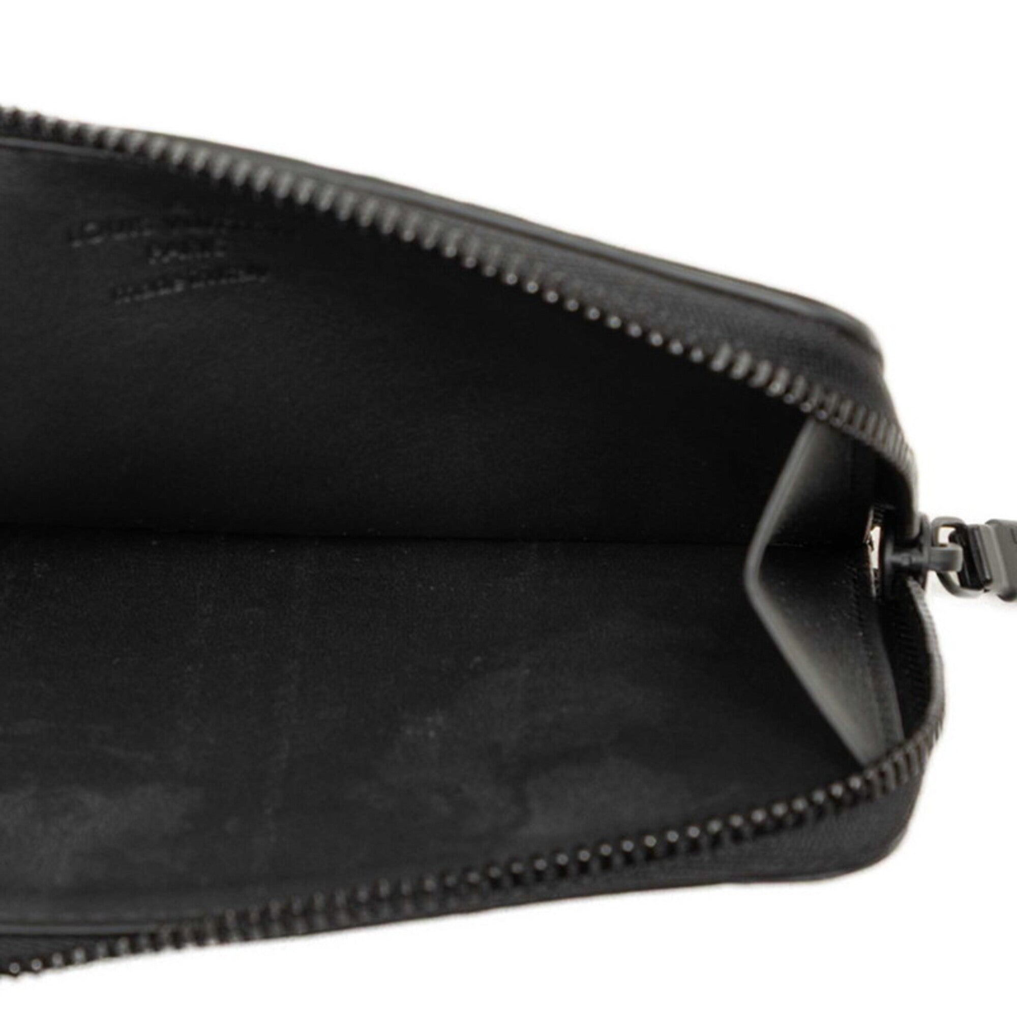 Louis Vuitton Black Noir Leather Wallet (Bi-Fold) (Pre-Owned)