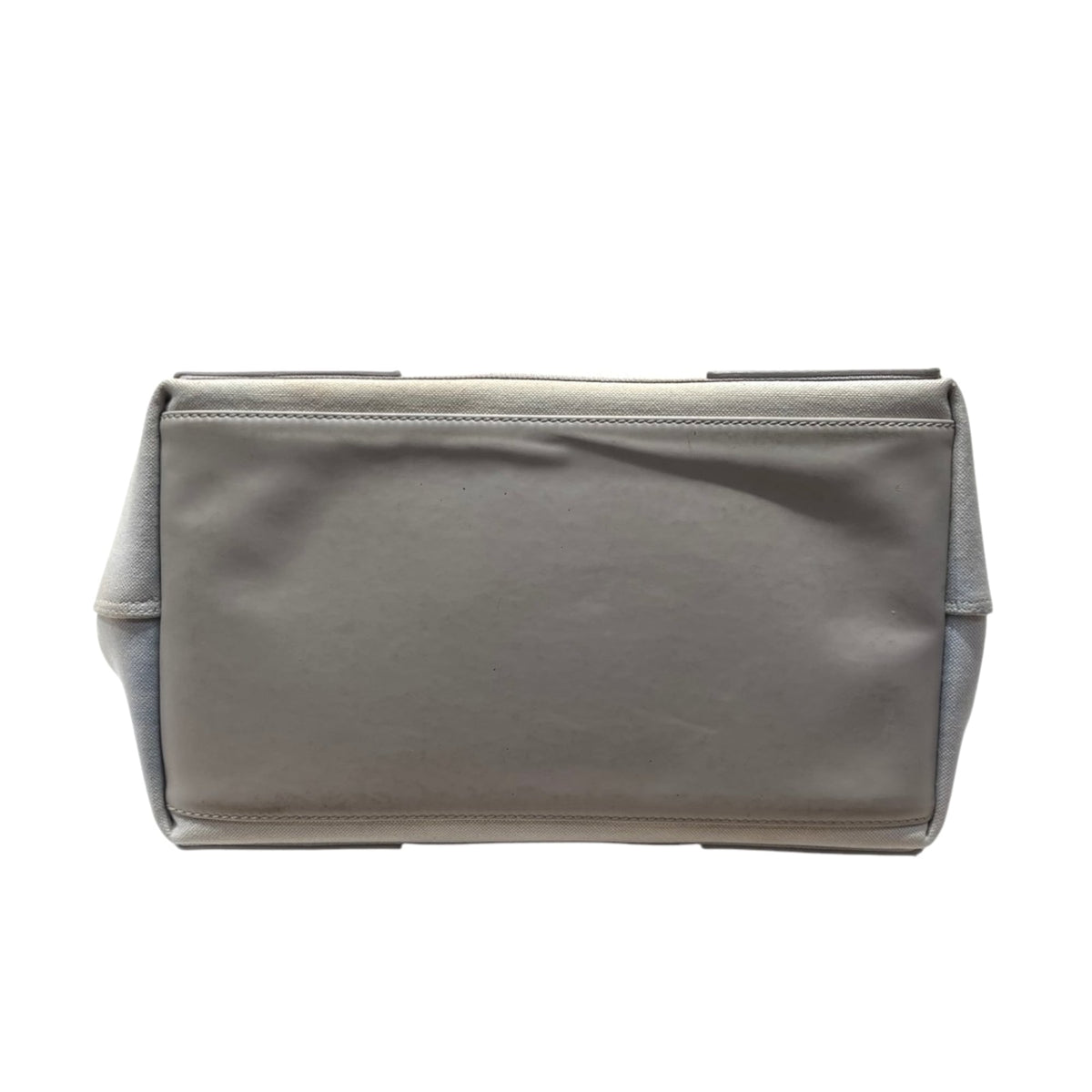Balenciaga Ivory Canvas Leather Handbag Pouch (Pre-Owned)