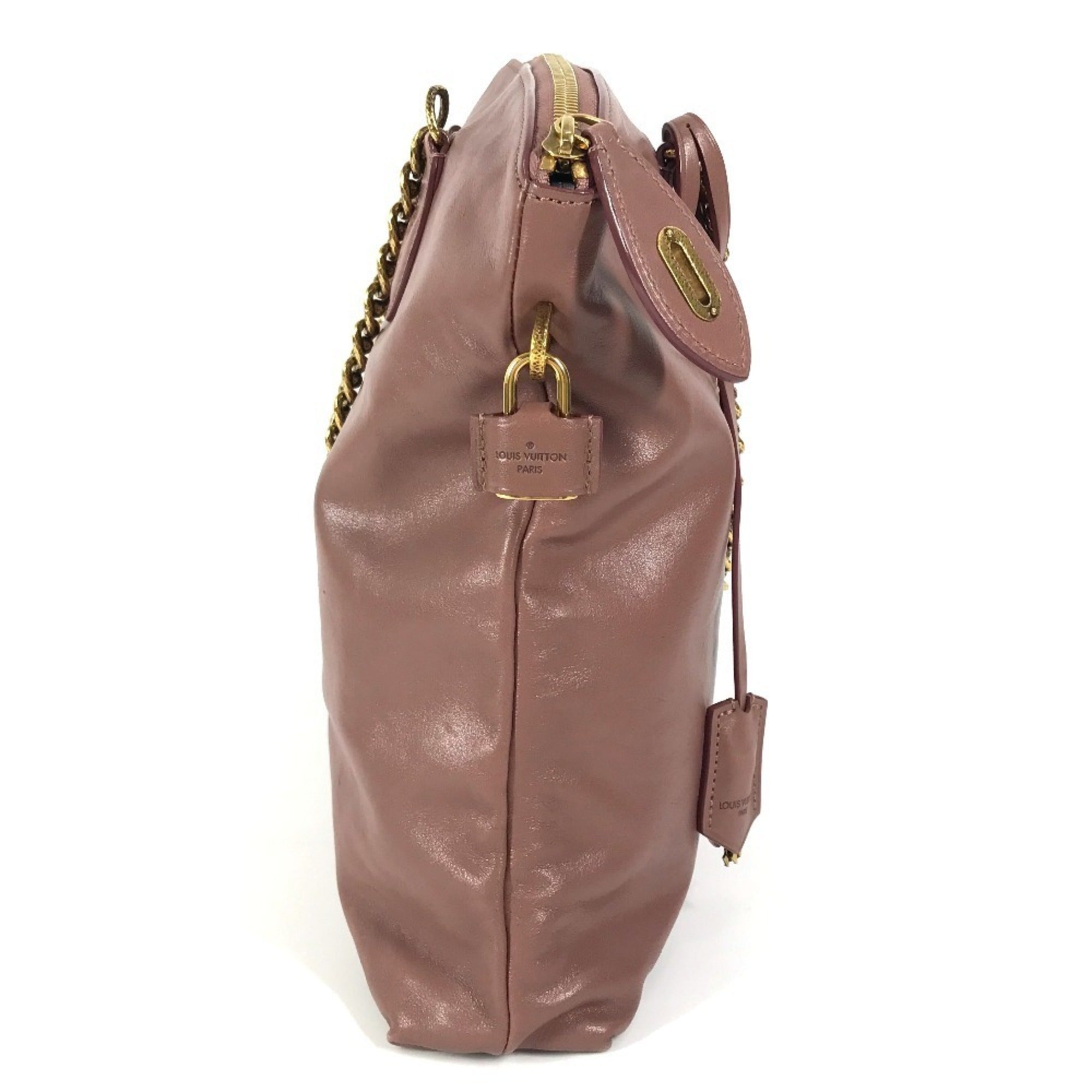 Louis Vuitton Pink Rose Leather Shoulder Bag Tote Bag (Pre-Owned)