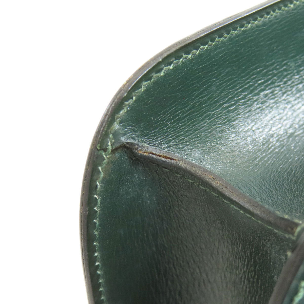 Hermes Green Box Calf Leather Shoulder Bag (Pre-Owned)