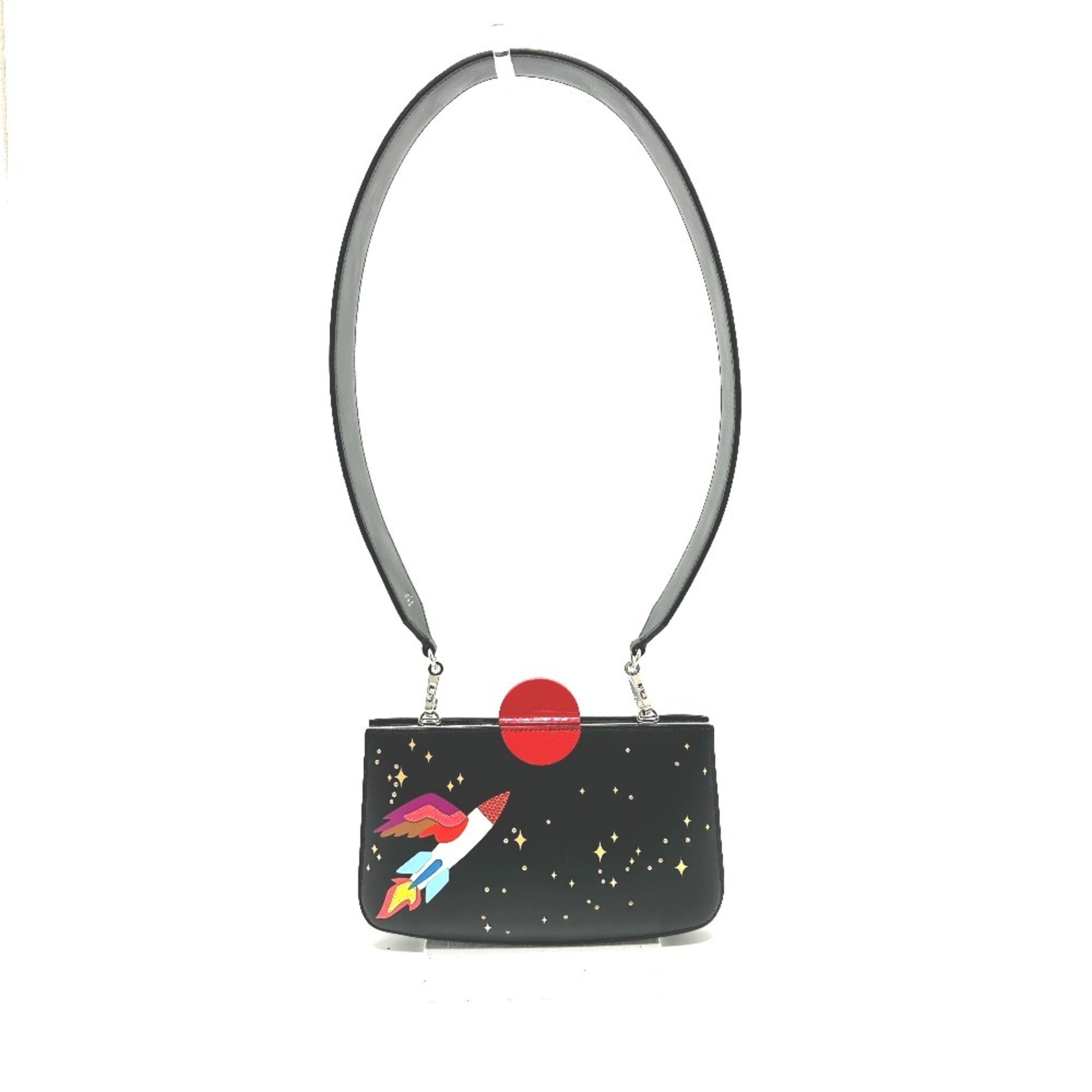 Hermes Black Leather Shoulder Bag (Pre-Owned)