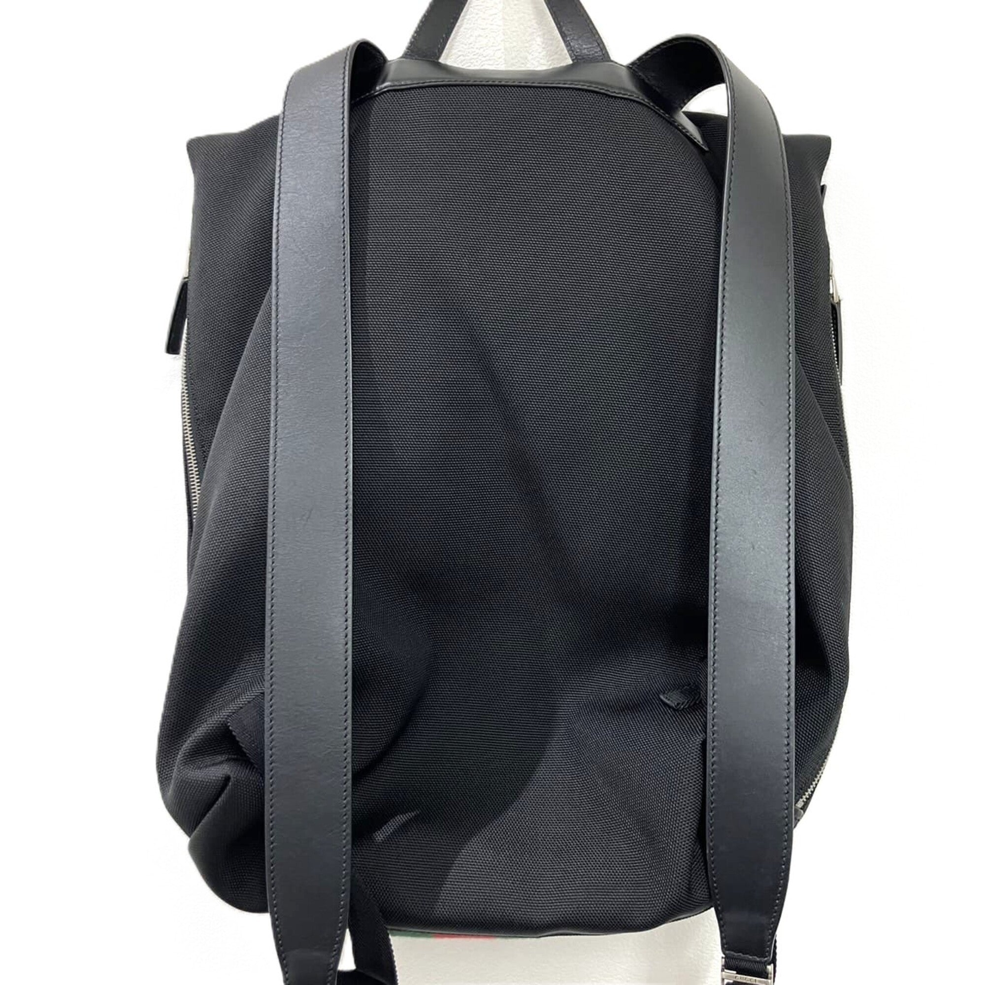 Gucci Black Canvas Backpack (Pre-Owned)