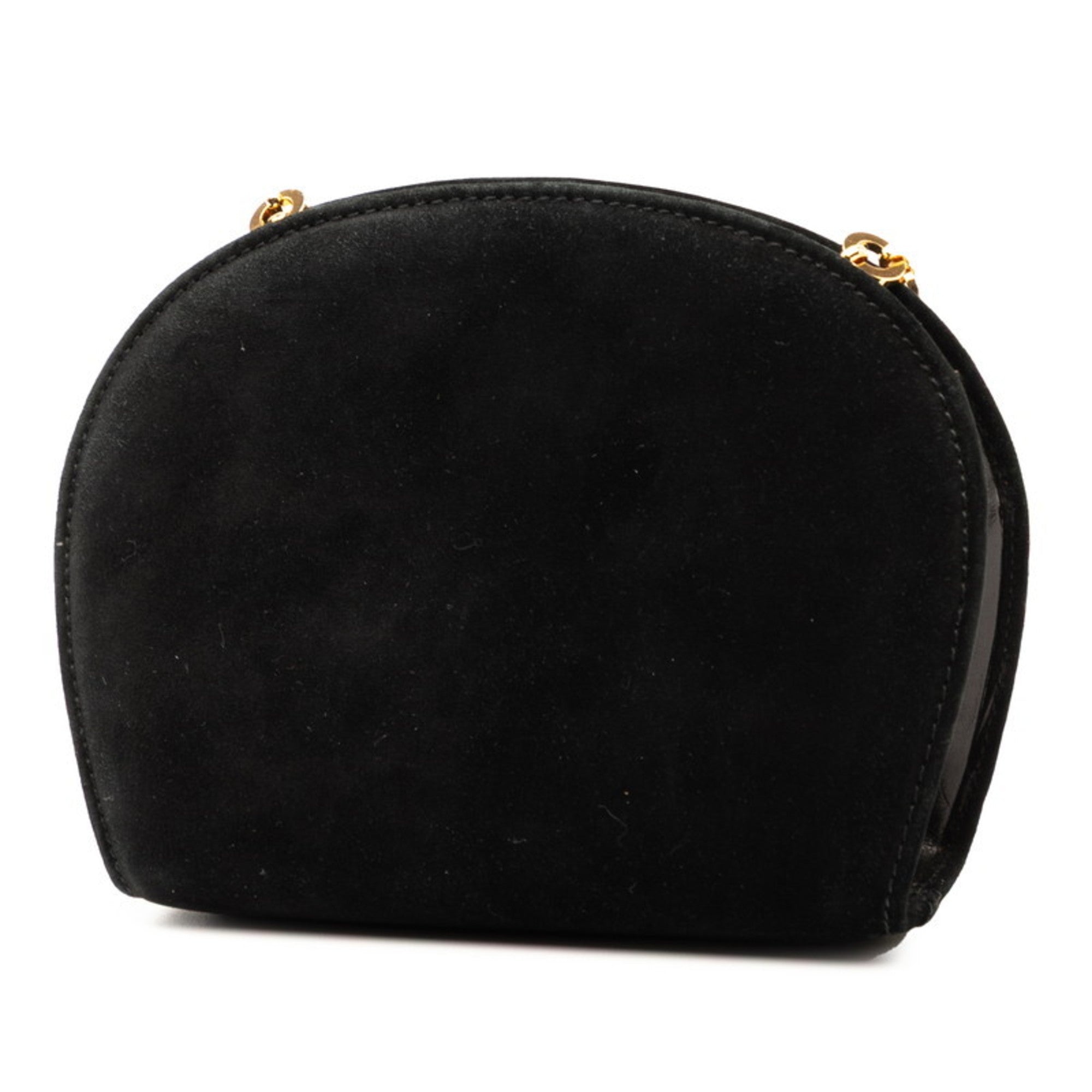 Salvatore Ferragamo Black Leather Shoulder Bag (Pre-Owned)
