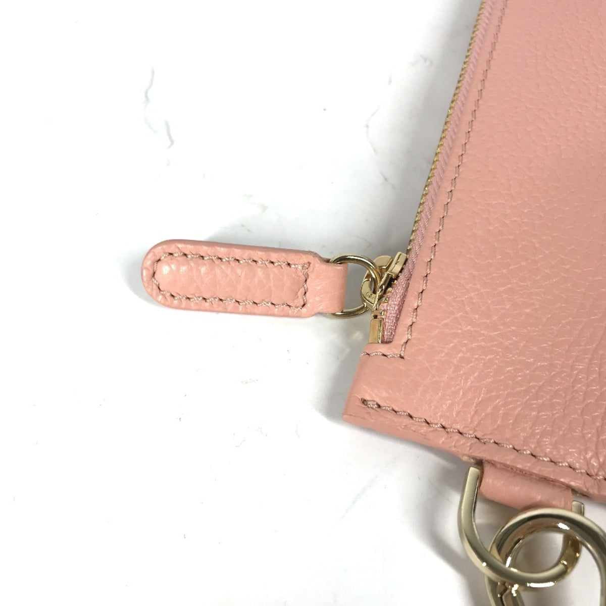 Versace Pink Leather Clutch Bag Pouch (Pre-Owned)