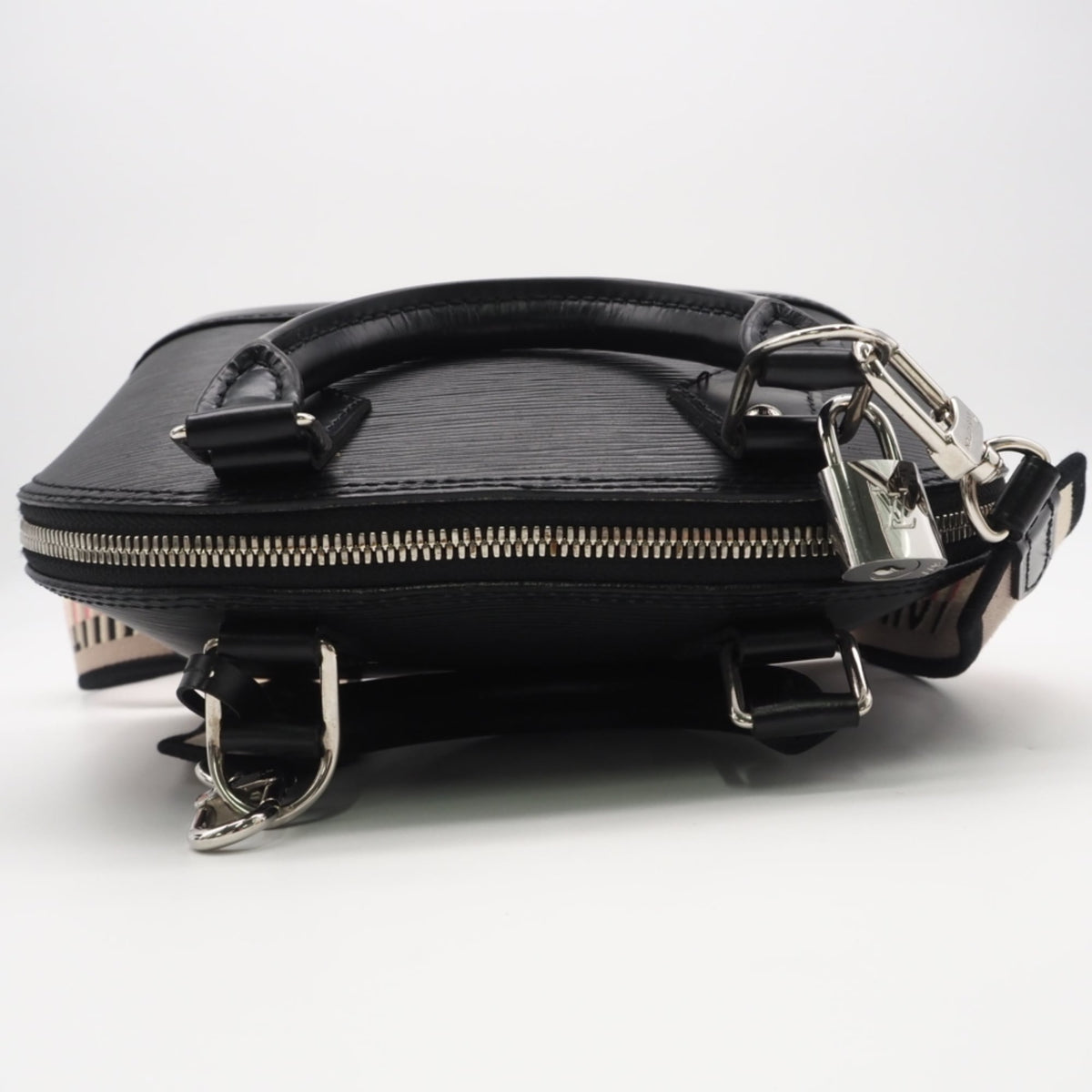 Louis Vuitton Beige Pink Black Noir Leather Handbag (Pre-Owned)