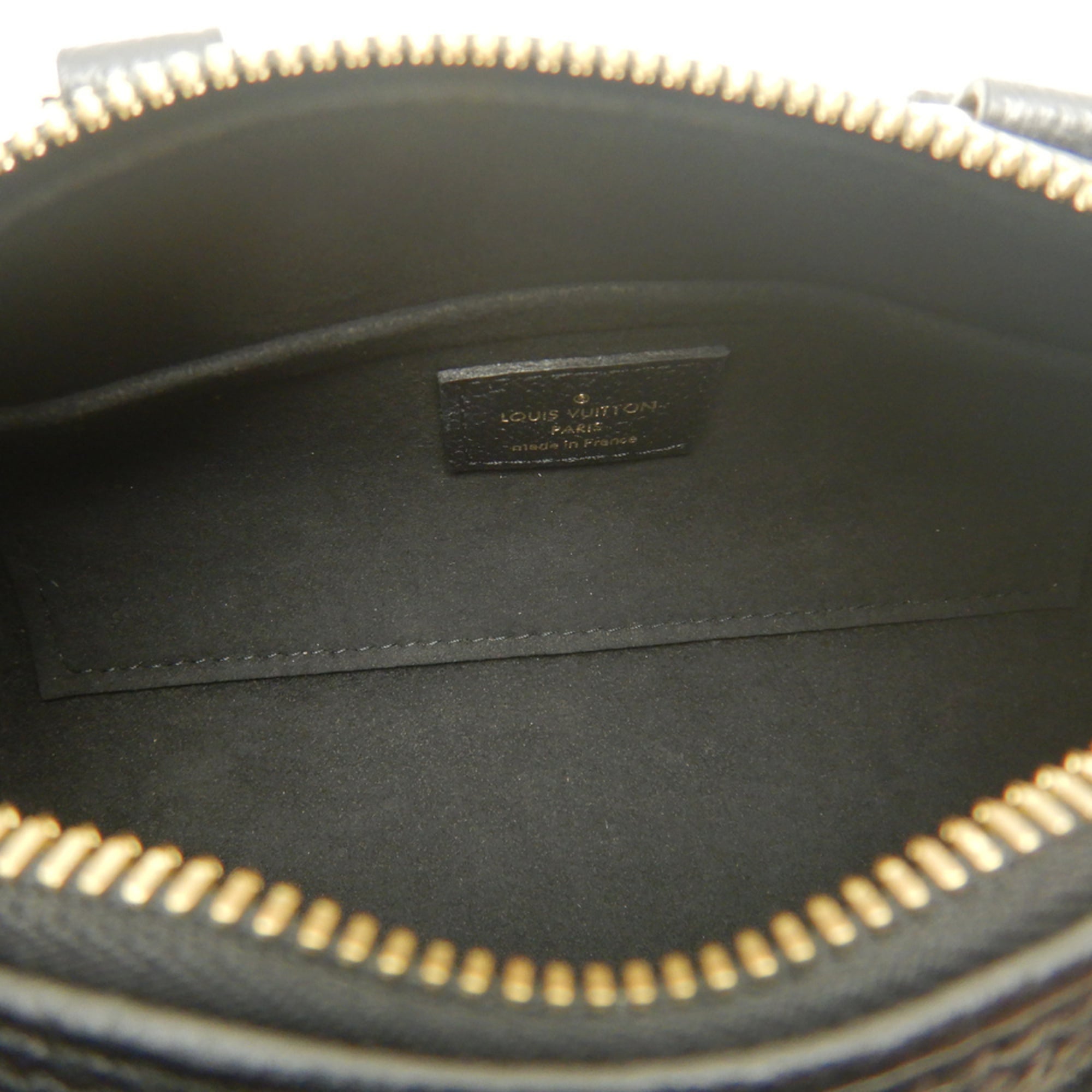 Louis Vuitton Noir Leather Handbag Pouch (Pre-Owned)