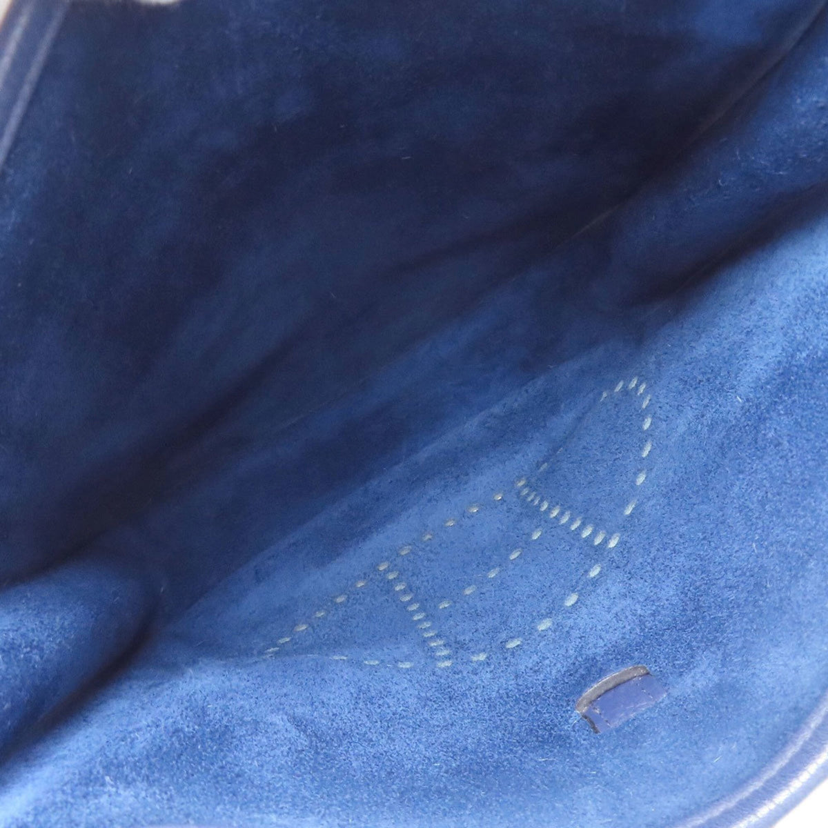 Hermes Blue Taurillon Clemence Leather Shoulder Bag (Pre-Owned)