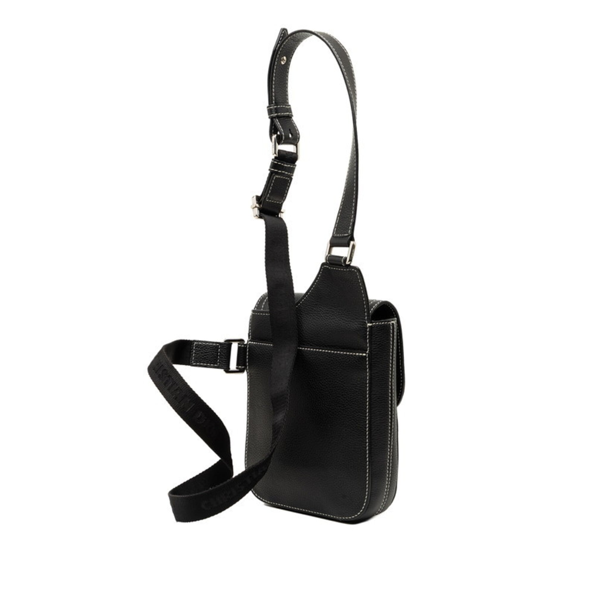 Christian Dior Black Leather Shoulder Bag (Pre-Owned)