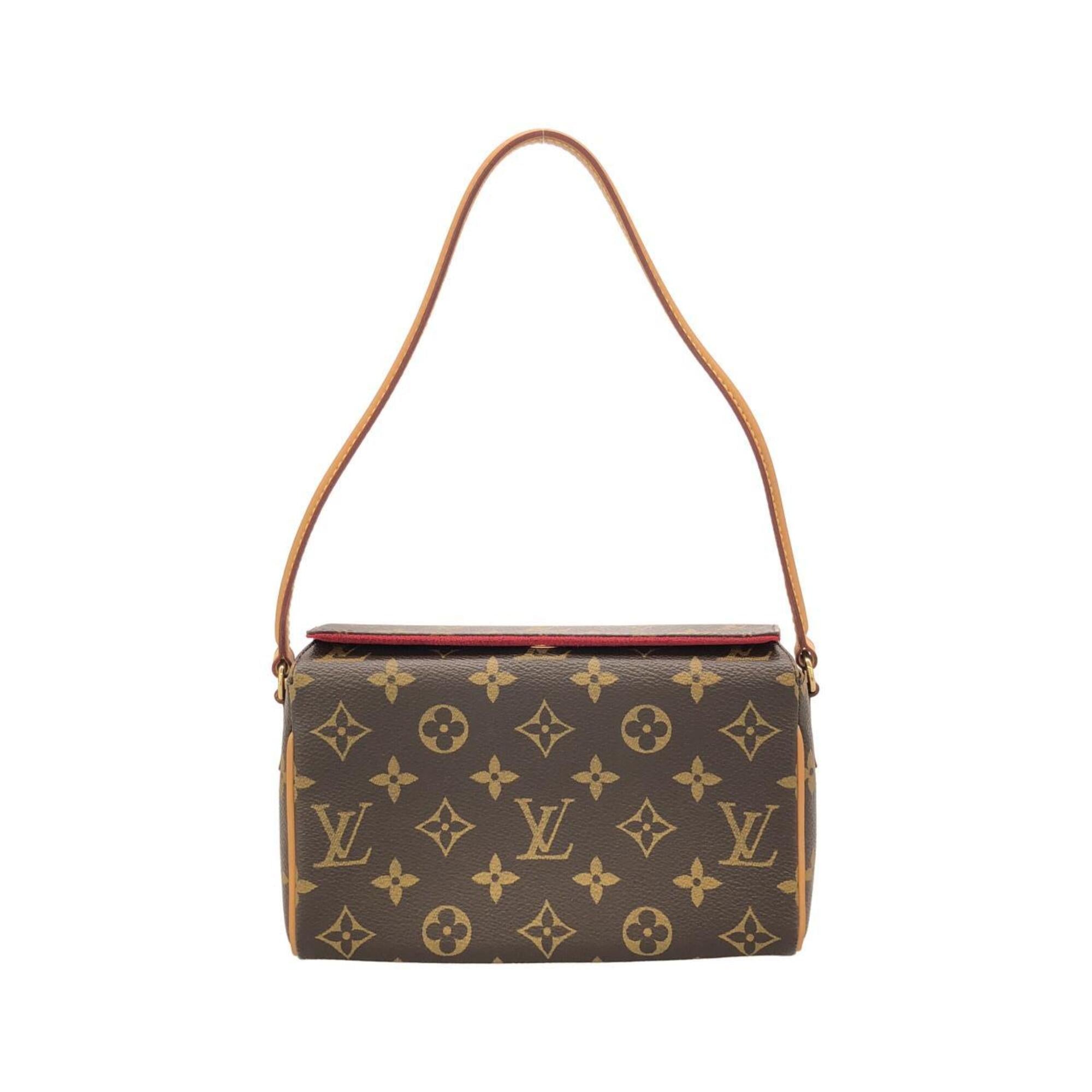 Louis Vuitton Marron Coated Canvas Shoulder Bag (Pre-Owned)