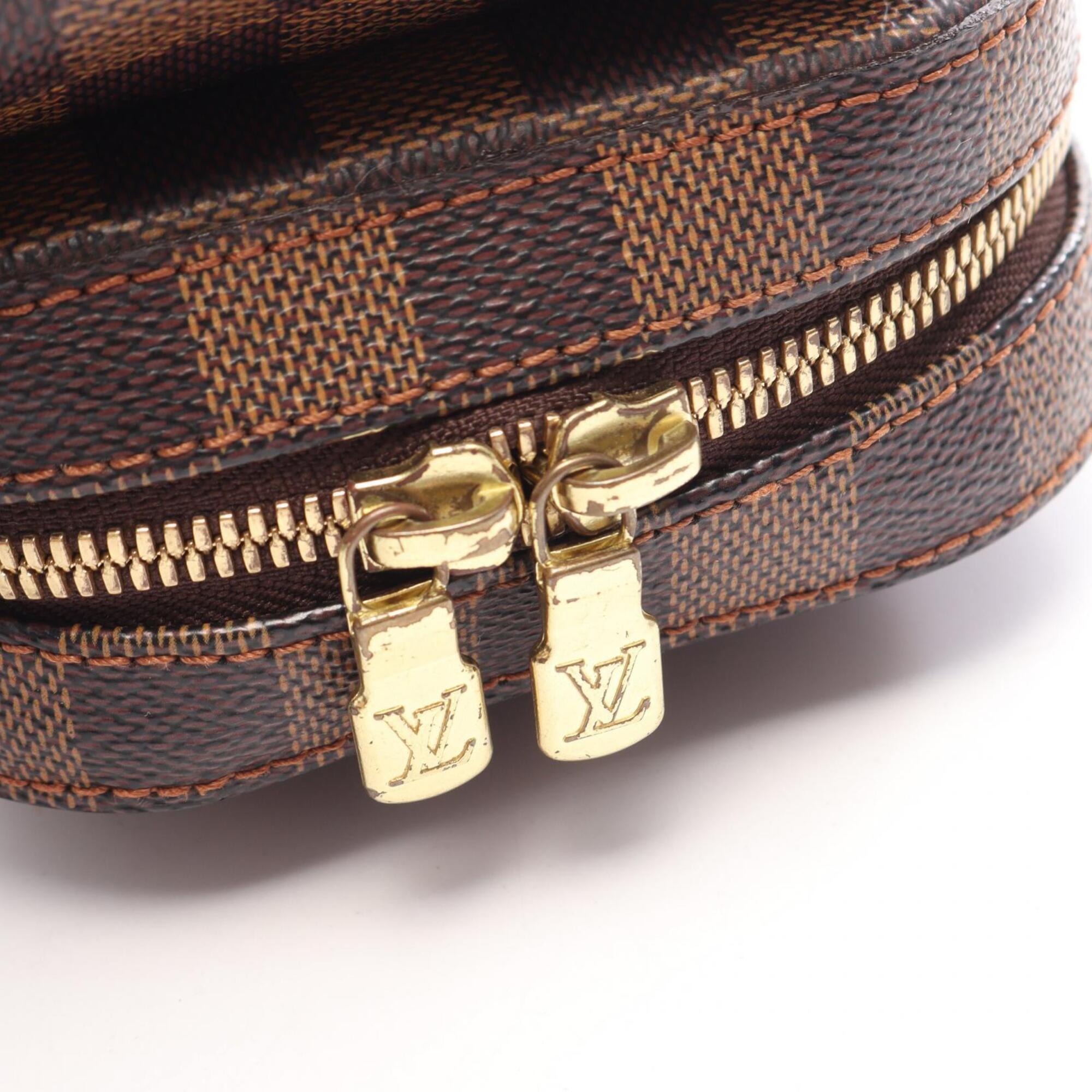 Louis Vuitton Brown Coated Canvas Fanny Pack Handbag (Pre-Owned)