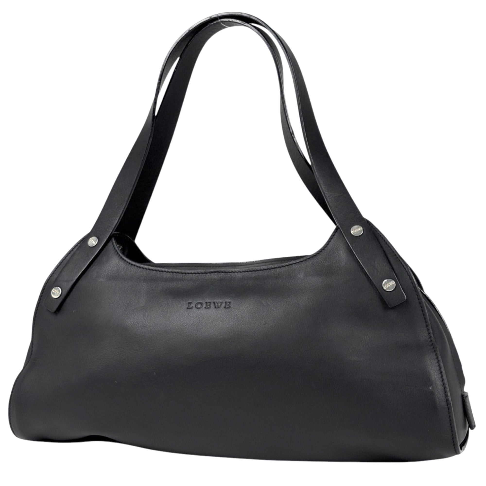 Loewe Black Leather Handbag (Pre-Owned)