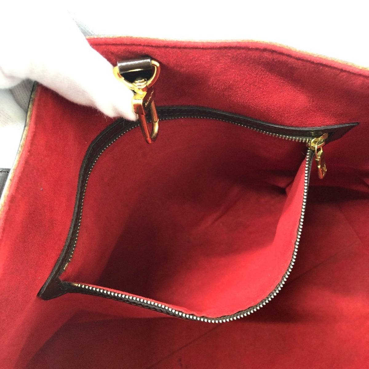 Louis Vuitton Brown Damier Canvas Shoulder Bag Tote Bag (Pre-Owned)