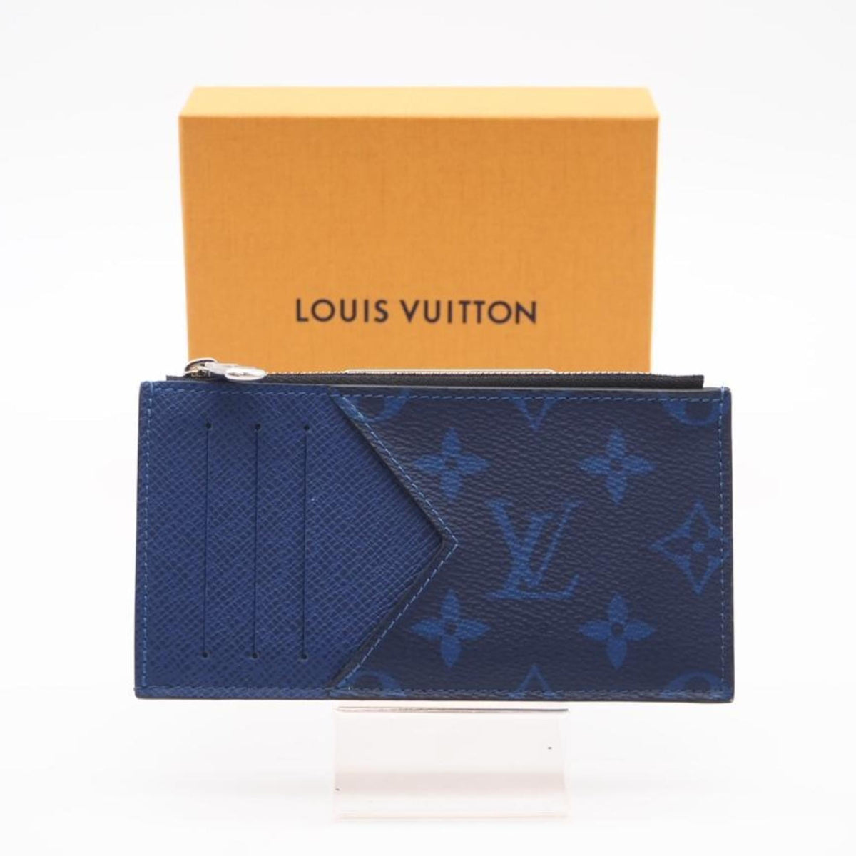 Louis Vuitton Blue Coated Canvas Coin Purse/Coin Case (Pre-Owned)
