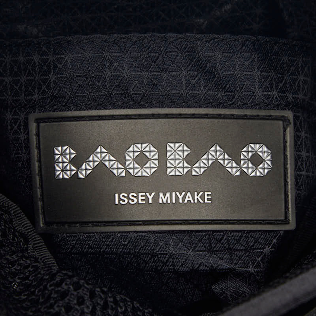 Issey Miyake Black Gray Pvc Handbag (Pre-Owned)