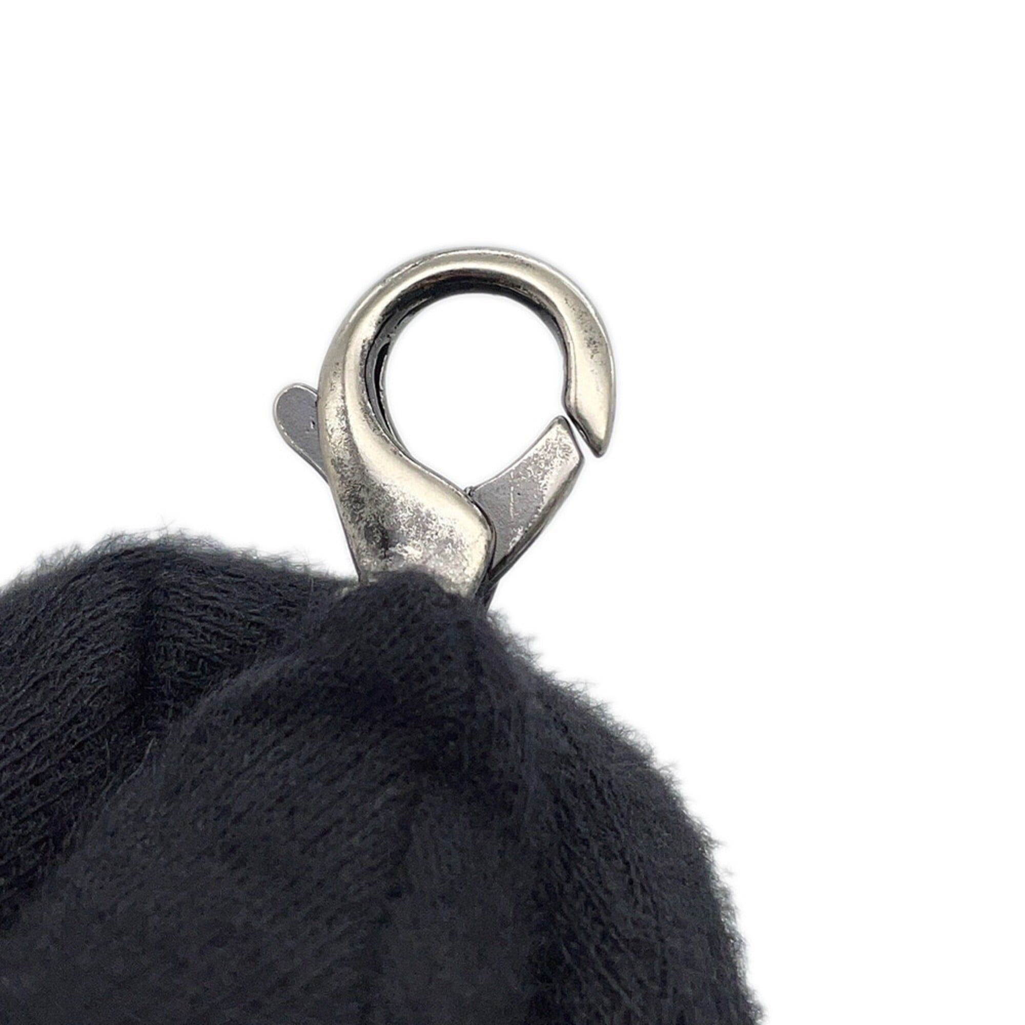 Chanel Black Gray Tweed Handbag (Pre-Owned)