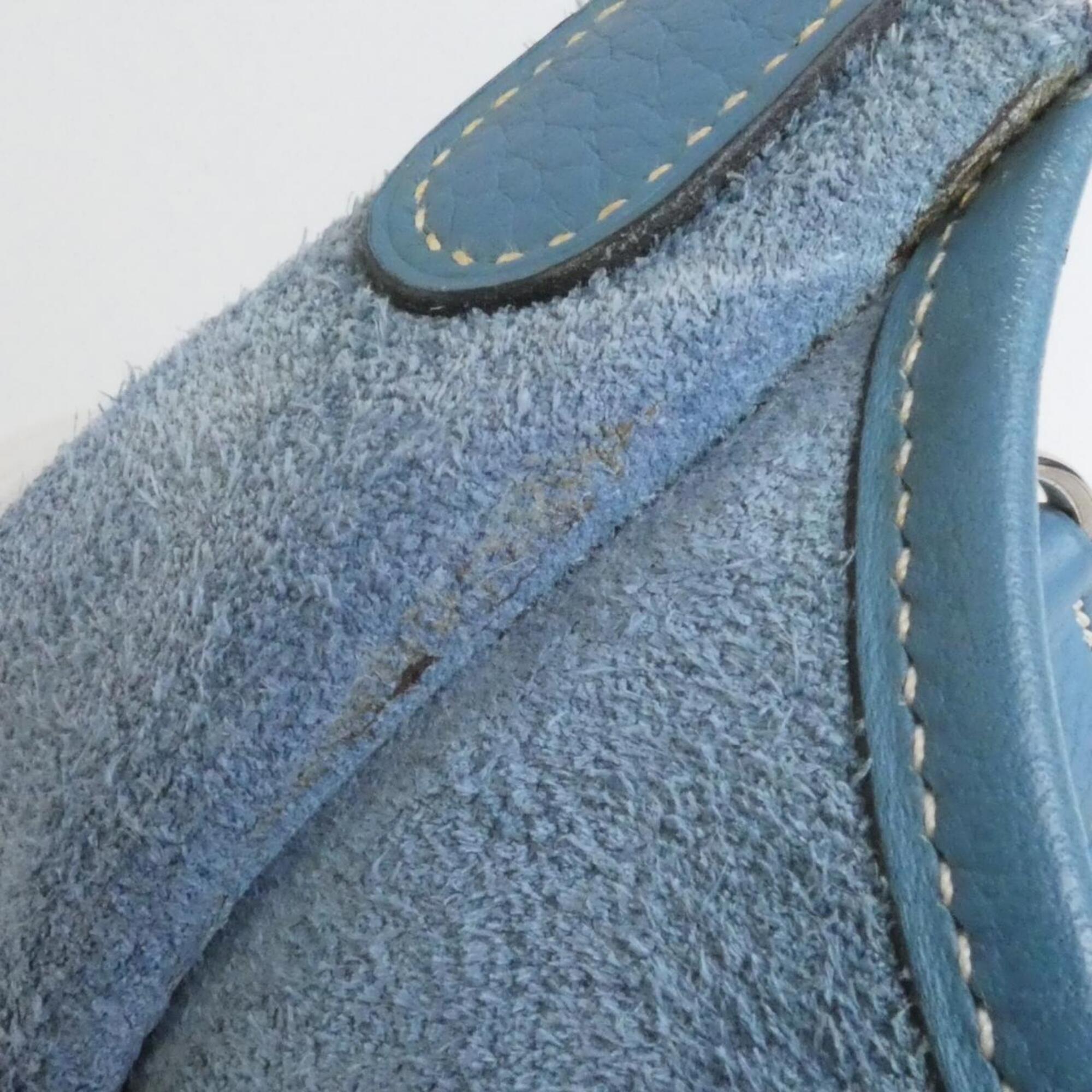 Hermes Blue Jean Taurillon Clemence Leather Shoulder Bag (Pre-Owned)