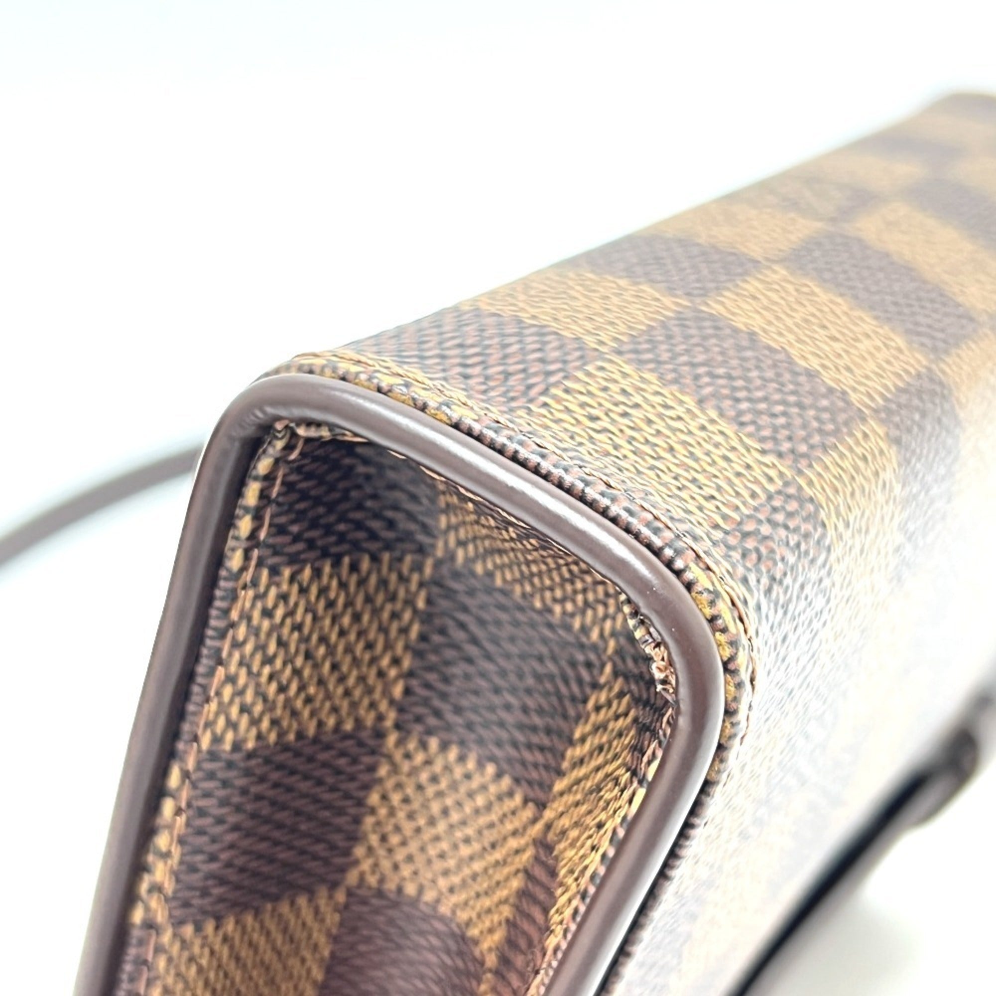 Louis Vuitton Brown Ebene Damier Canvas Pochette Sling Bag (Pre-Owned)