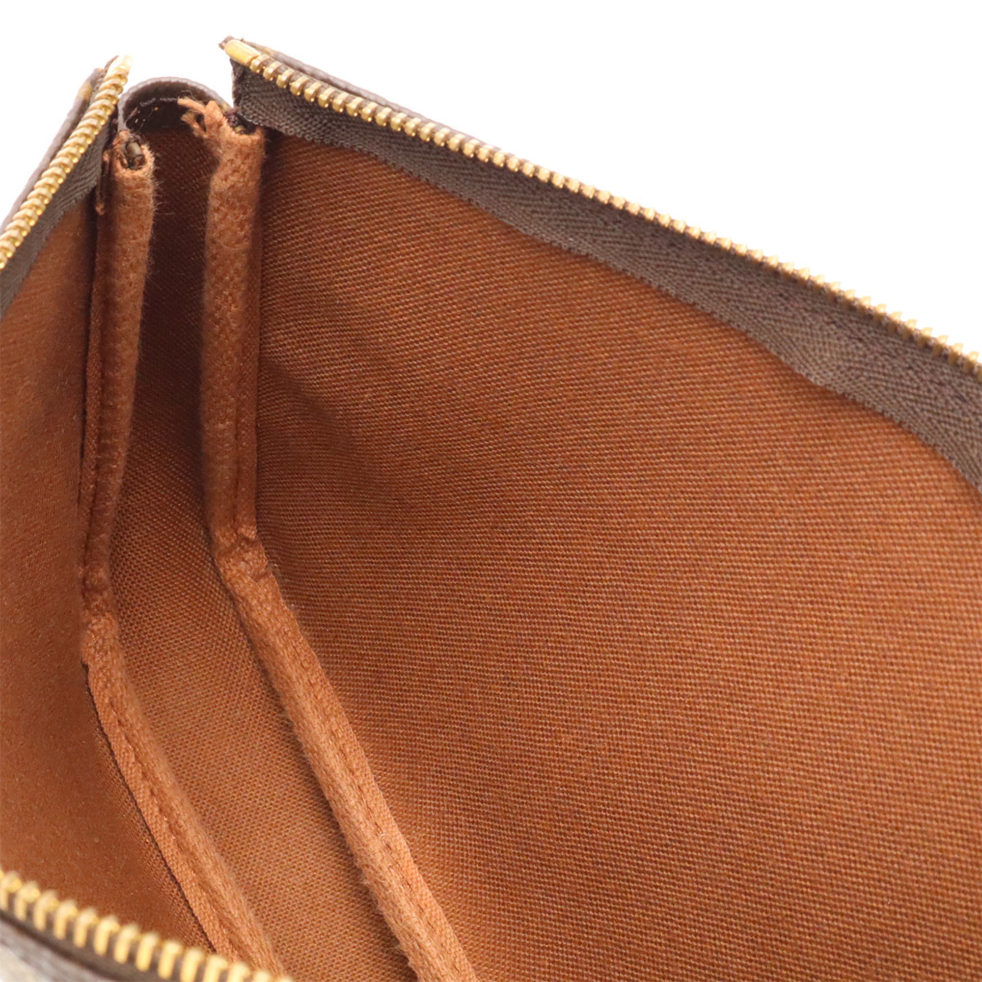 Louis Vuitton Brown Monogram Handbag Pochette Pouch (Pre-Owned)