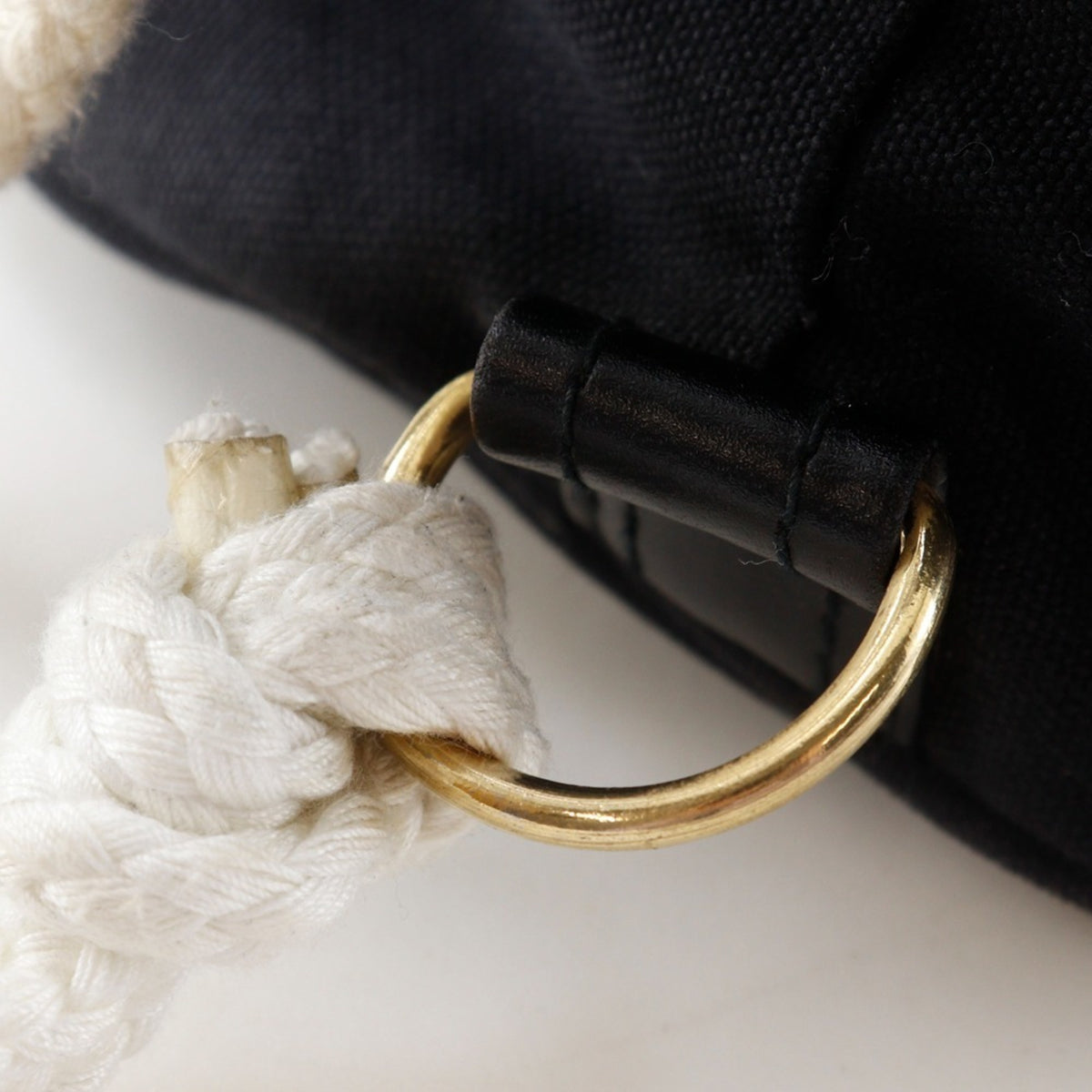 Chanel Black Cotton Shoulder Bag (Pre-Owned)