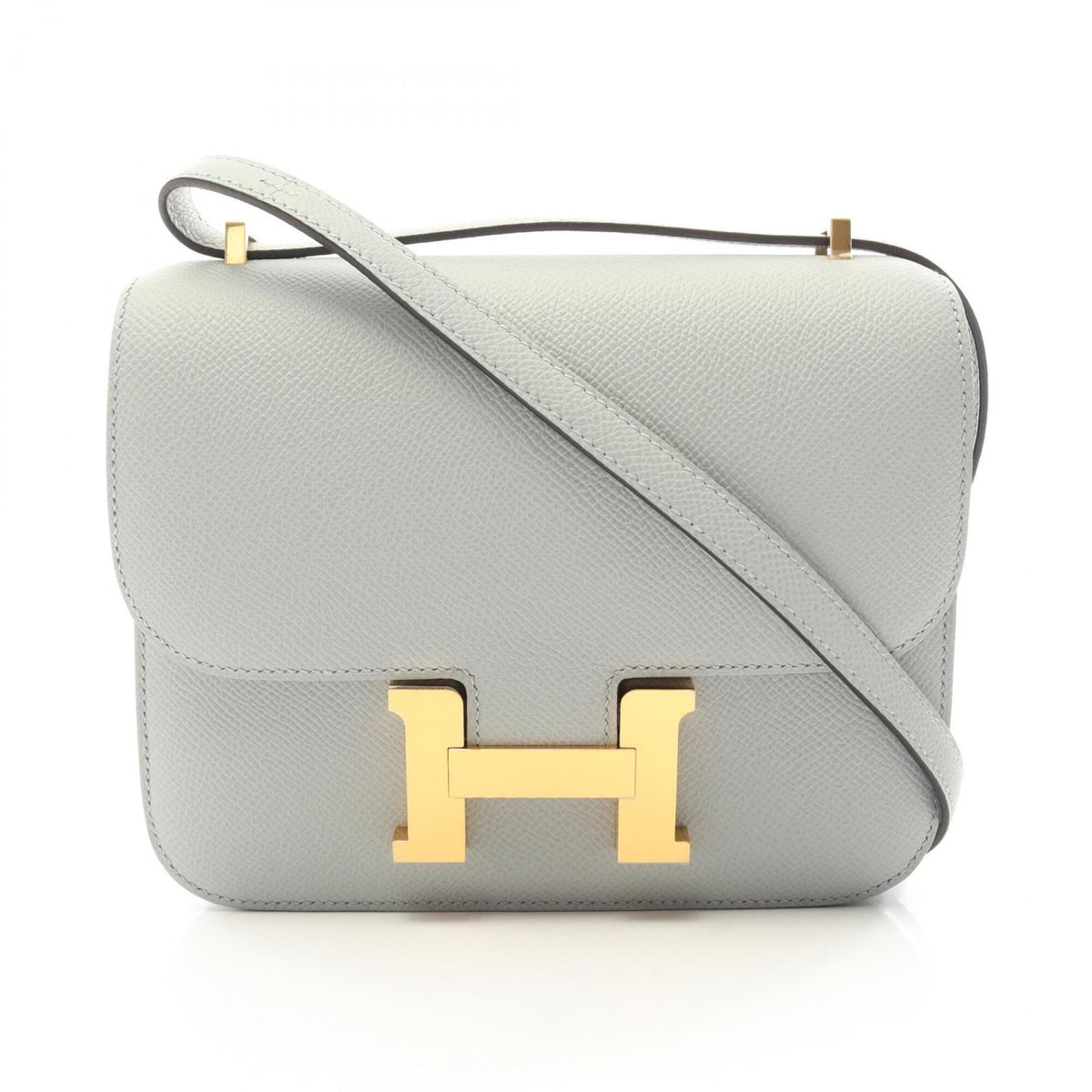 Hermes Constance Blue Epsom Leather Handbag Shoulder Bag (Pre-Owned)
