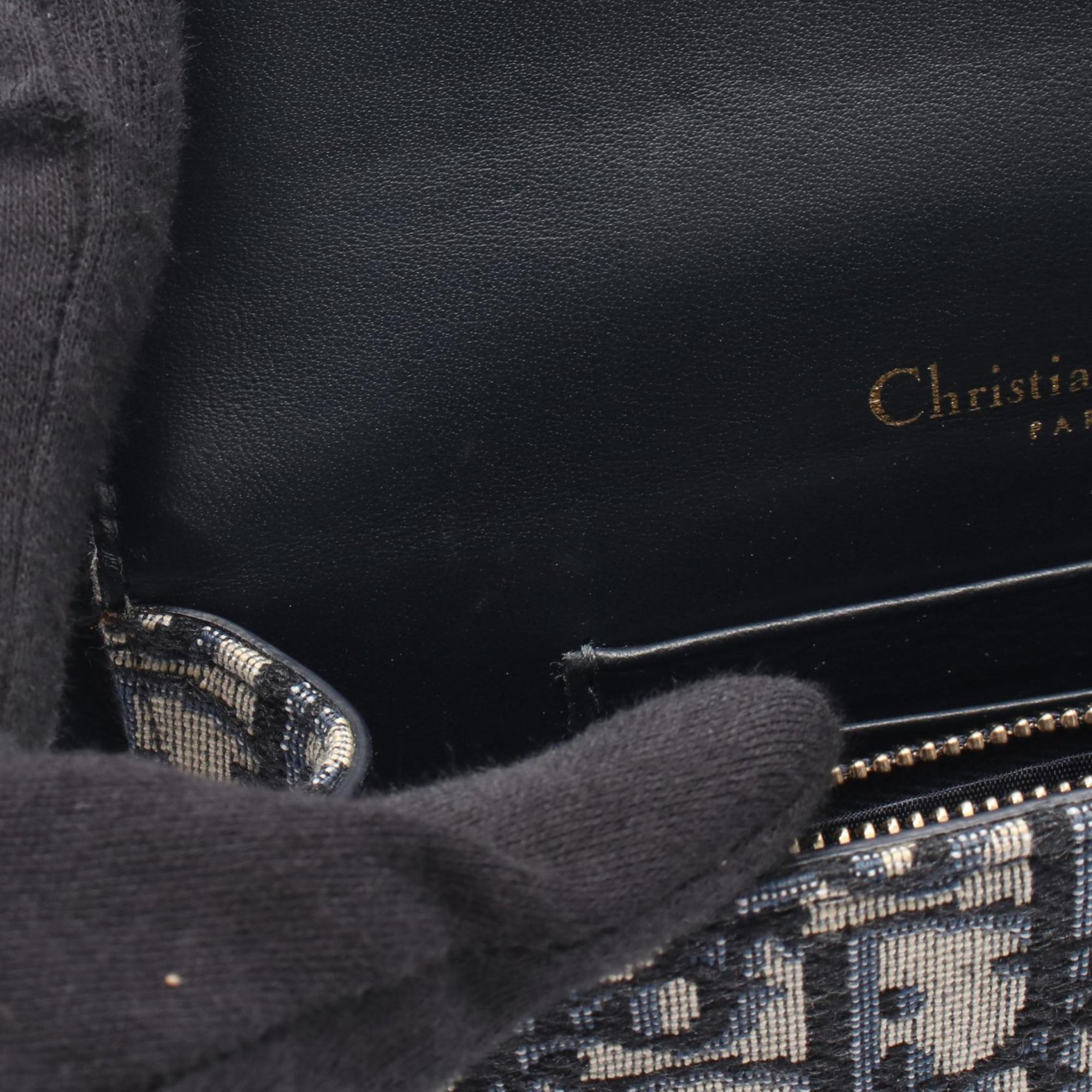 Christian Dior Beige Navy Canvas Fanny Pack (Pre-Owned)